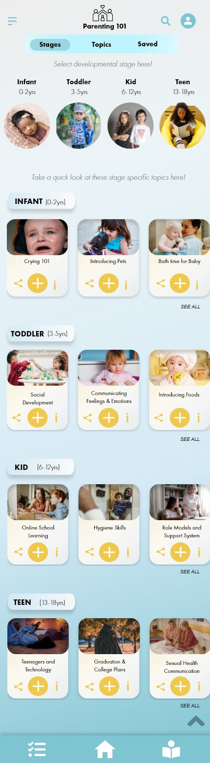 Parenting 101: Developmental Stages Screen