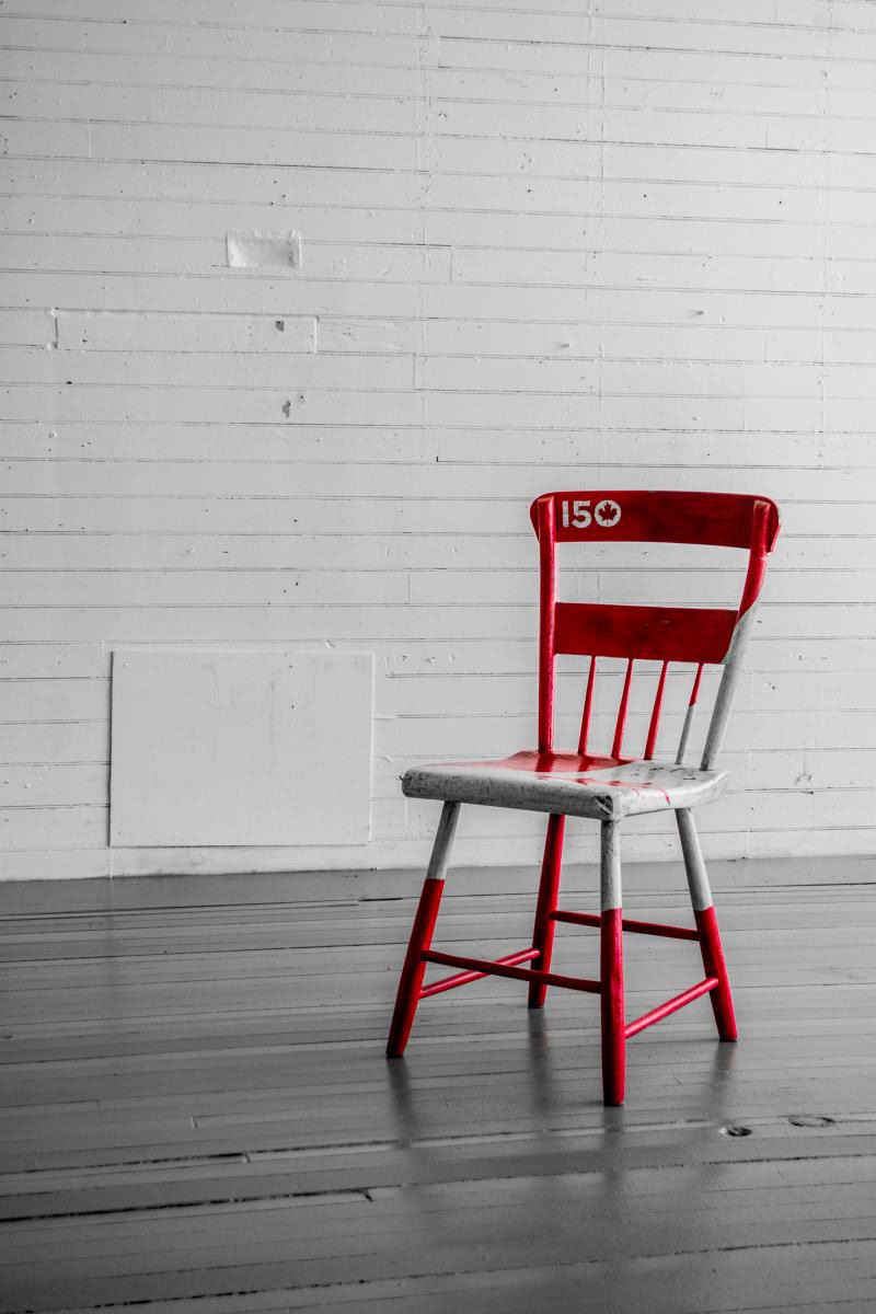 Minimalist Chair :: Canada 150, Nova Scotia, Canada; 2017.