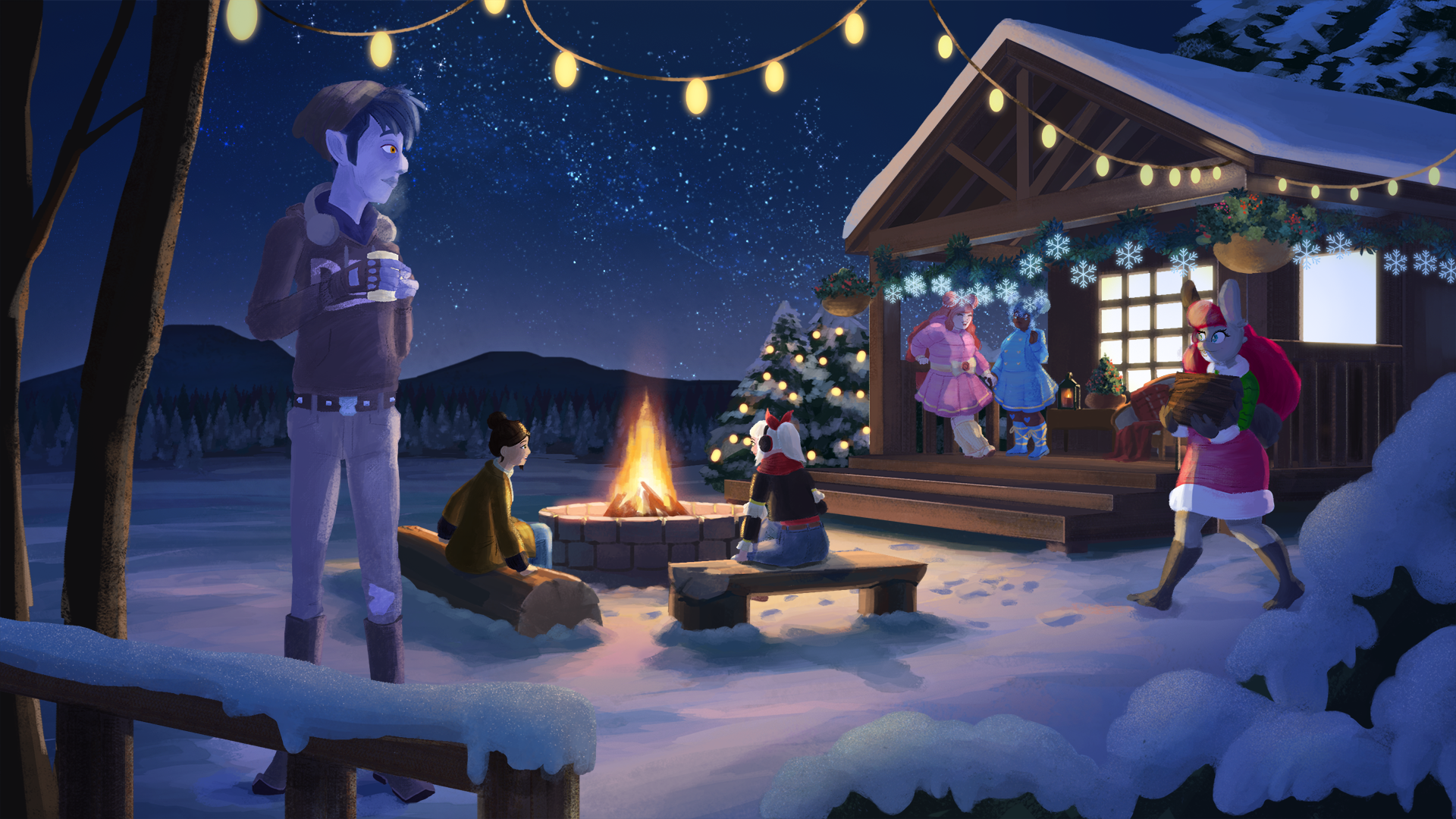 Winter - Background by Sherry Zhu