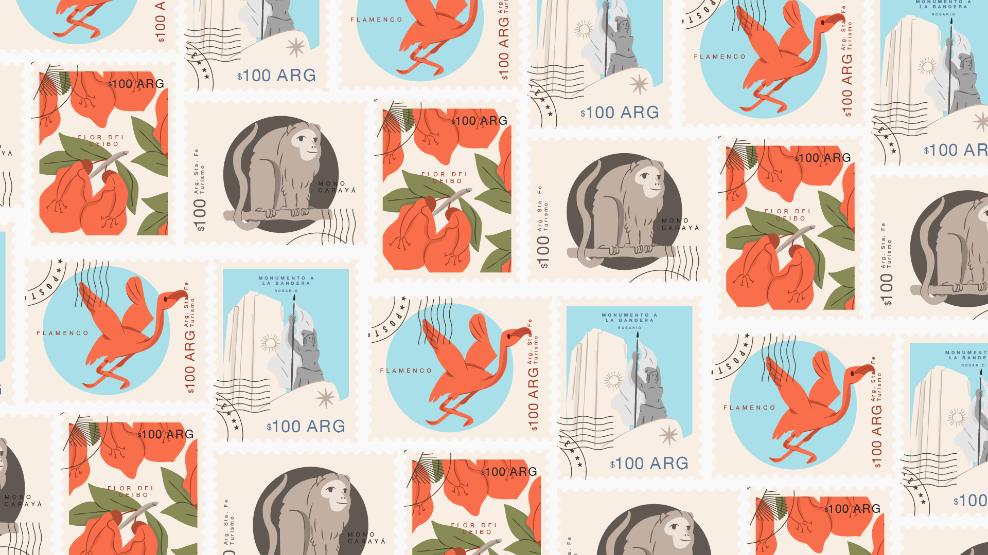 Illustrated postage stamp — Provincial Tourism Secretariat