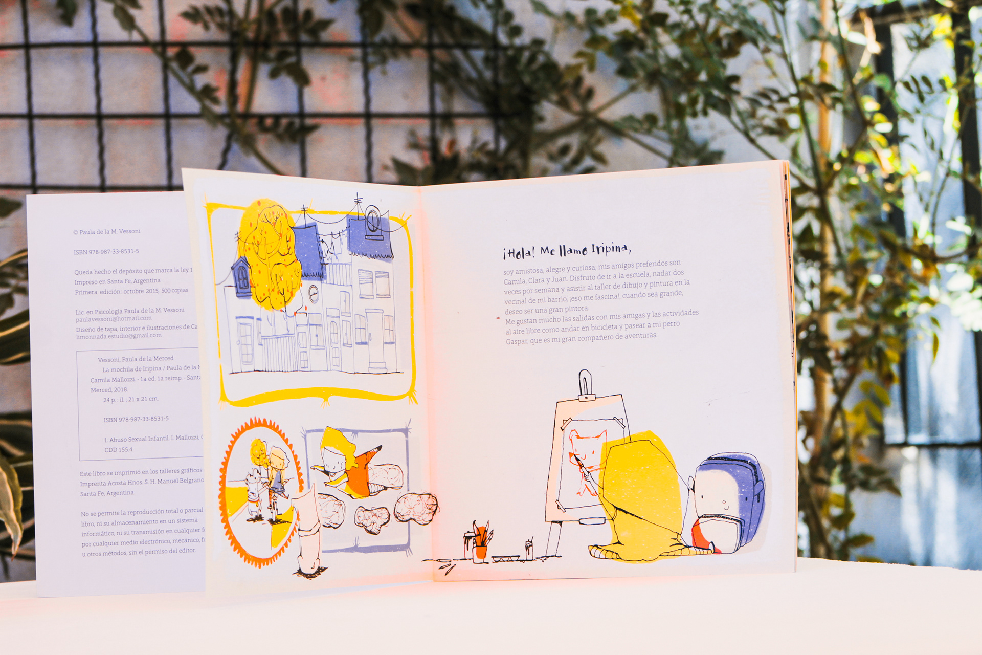 Illustrated book "La mochila de Iripina"