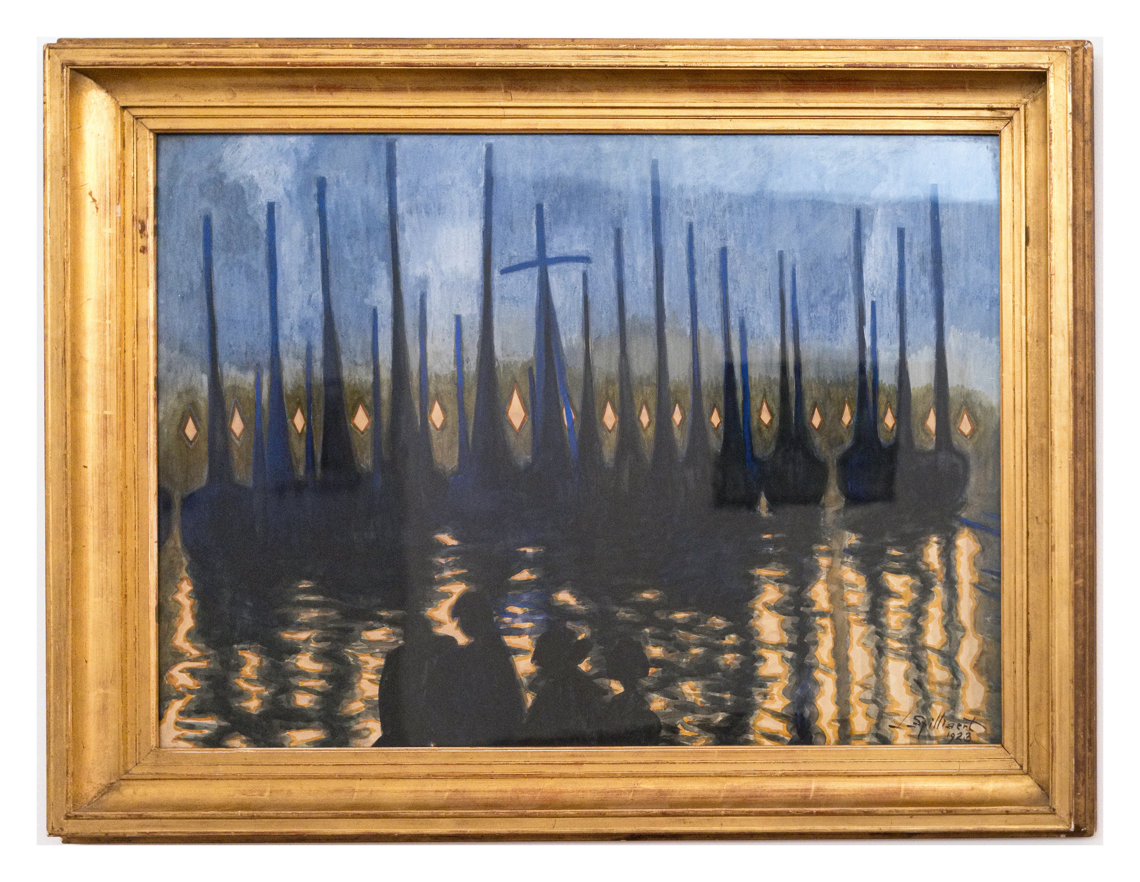  De masten, lichtreflecties 1923