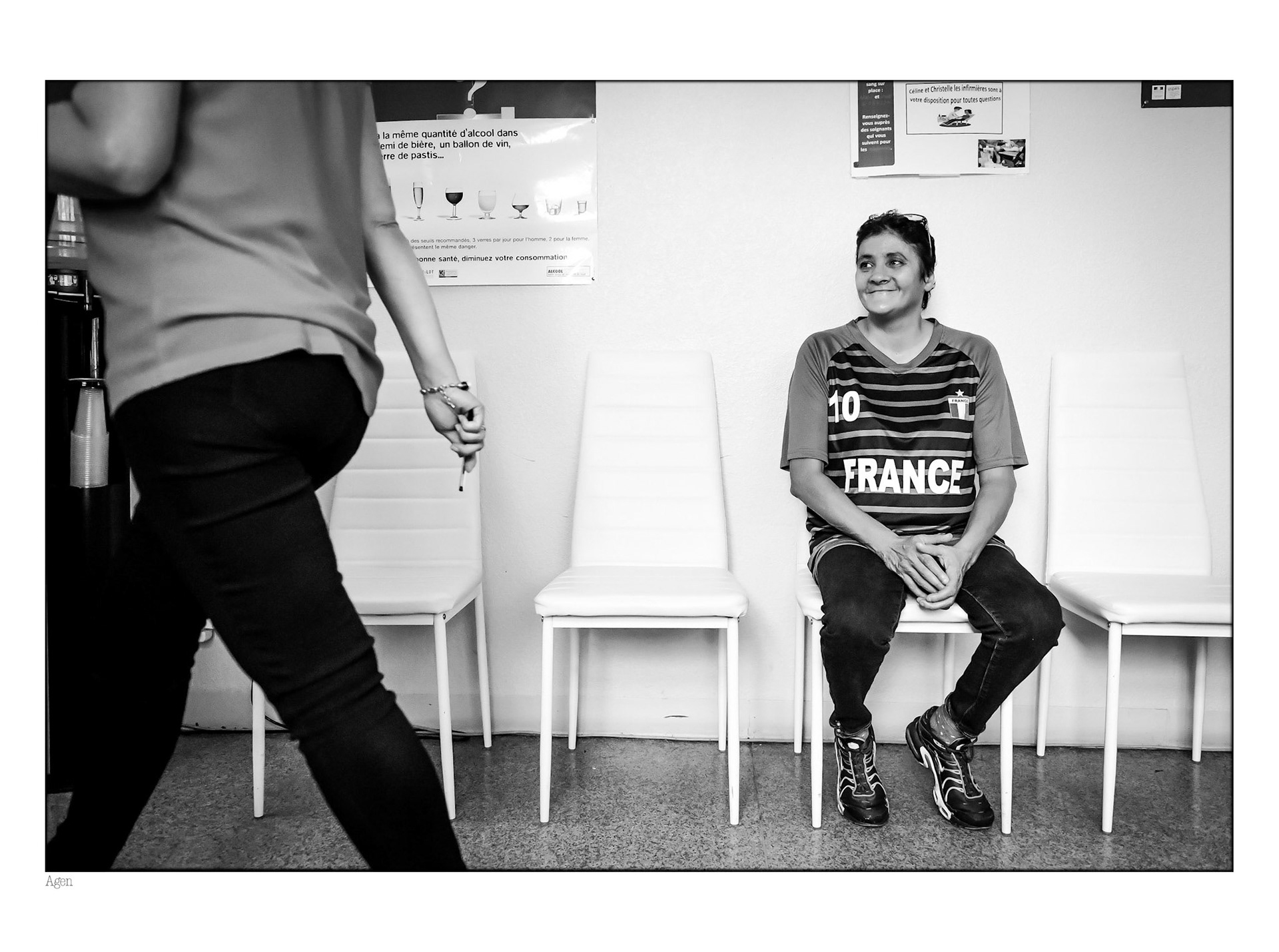 Sourire, Fathia, salle d’attente 