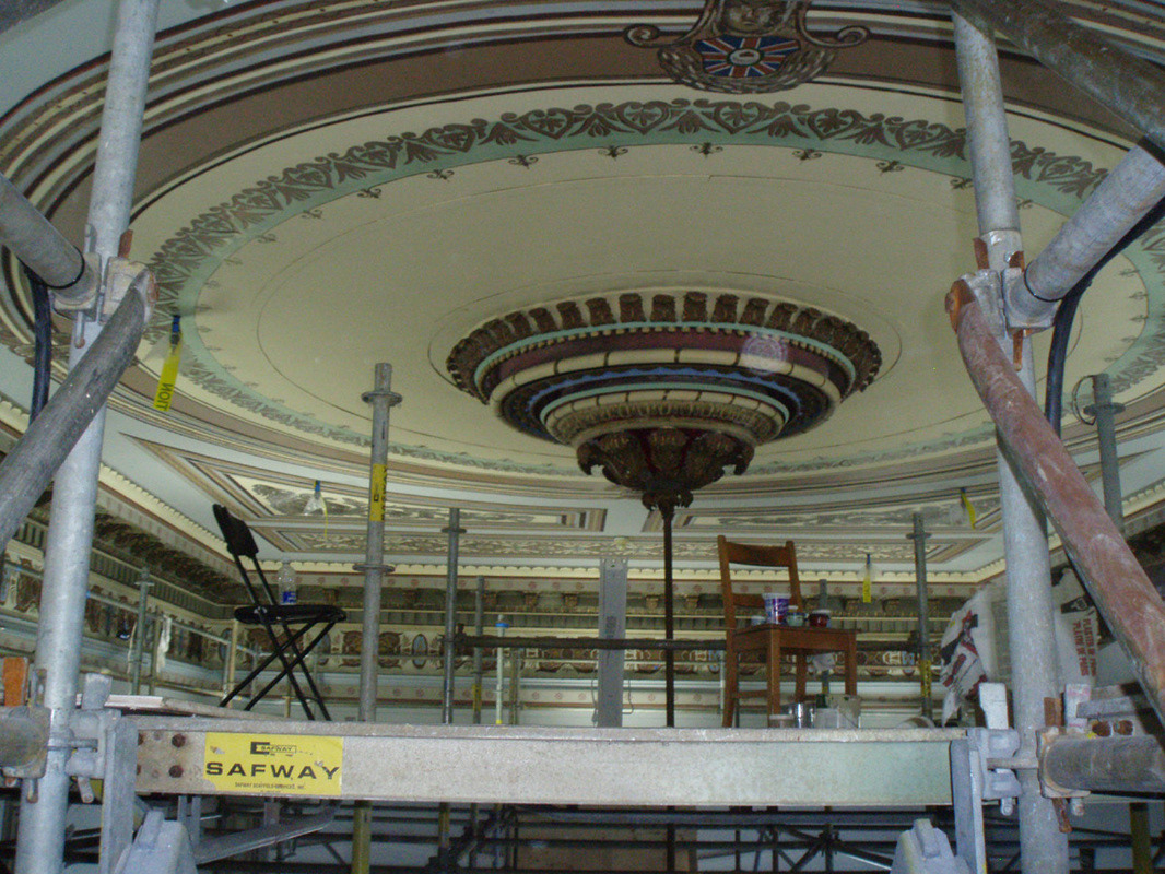 In painting on Restoration Project by Robert Ireland Studios