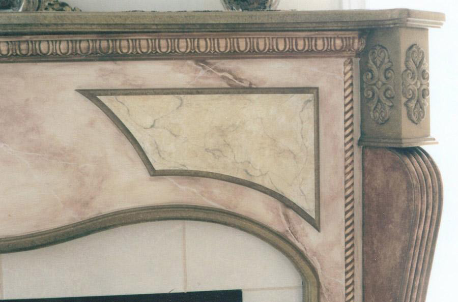 Marbling of Fireplace by Robert Ireland Studios