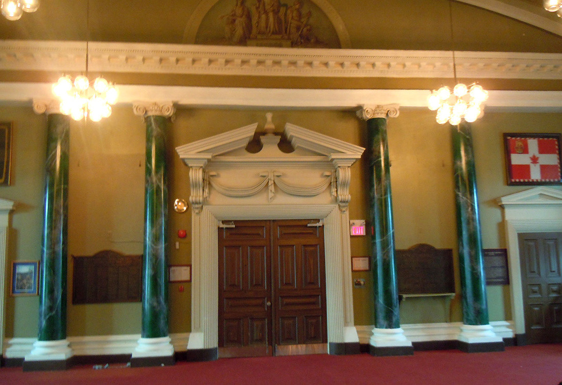 Marbleized Columns by Robert Ireland Studios