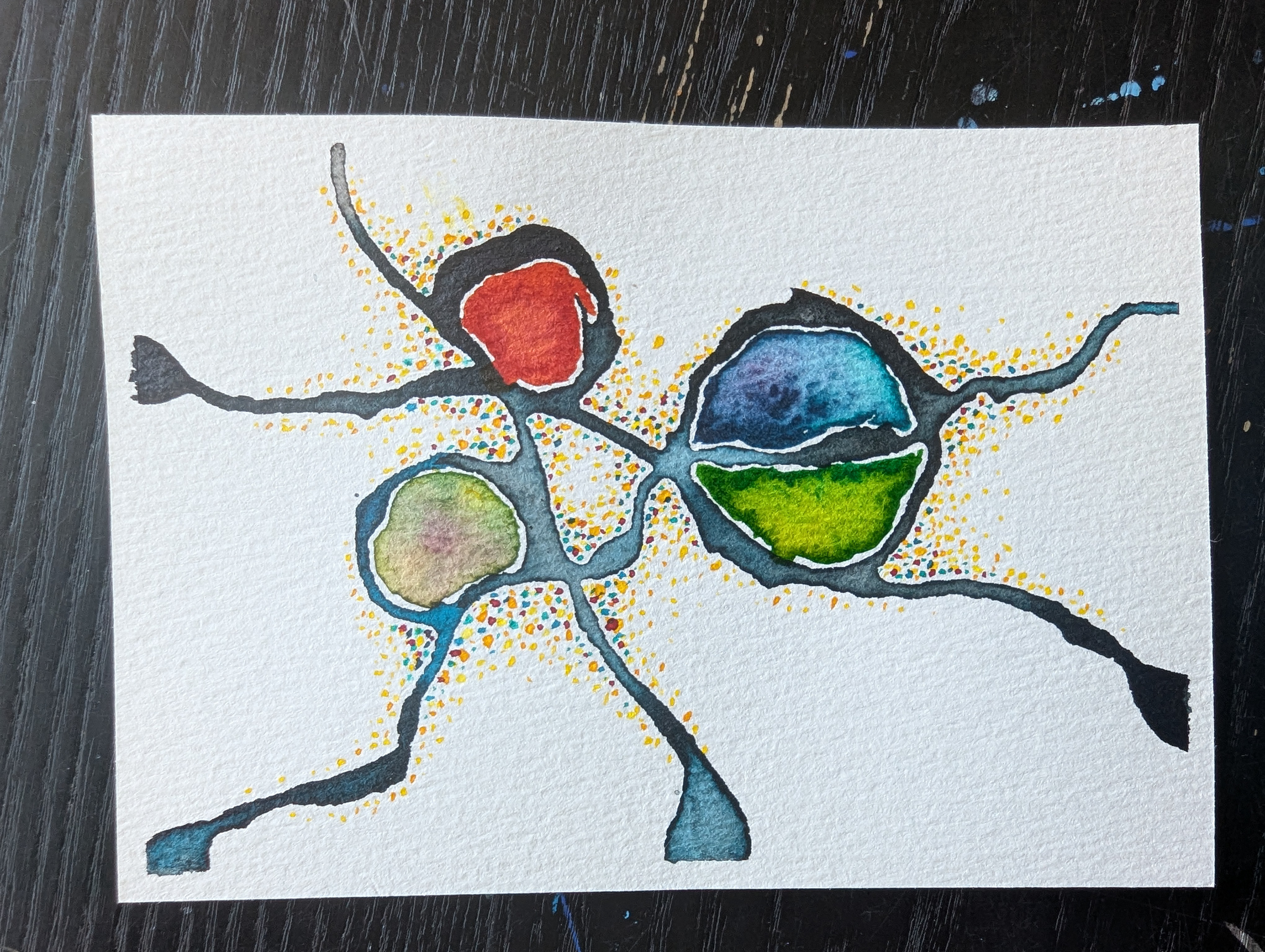 Untitled, Acrylic high flow ink