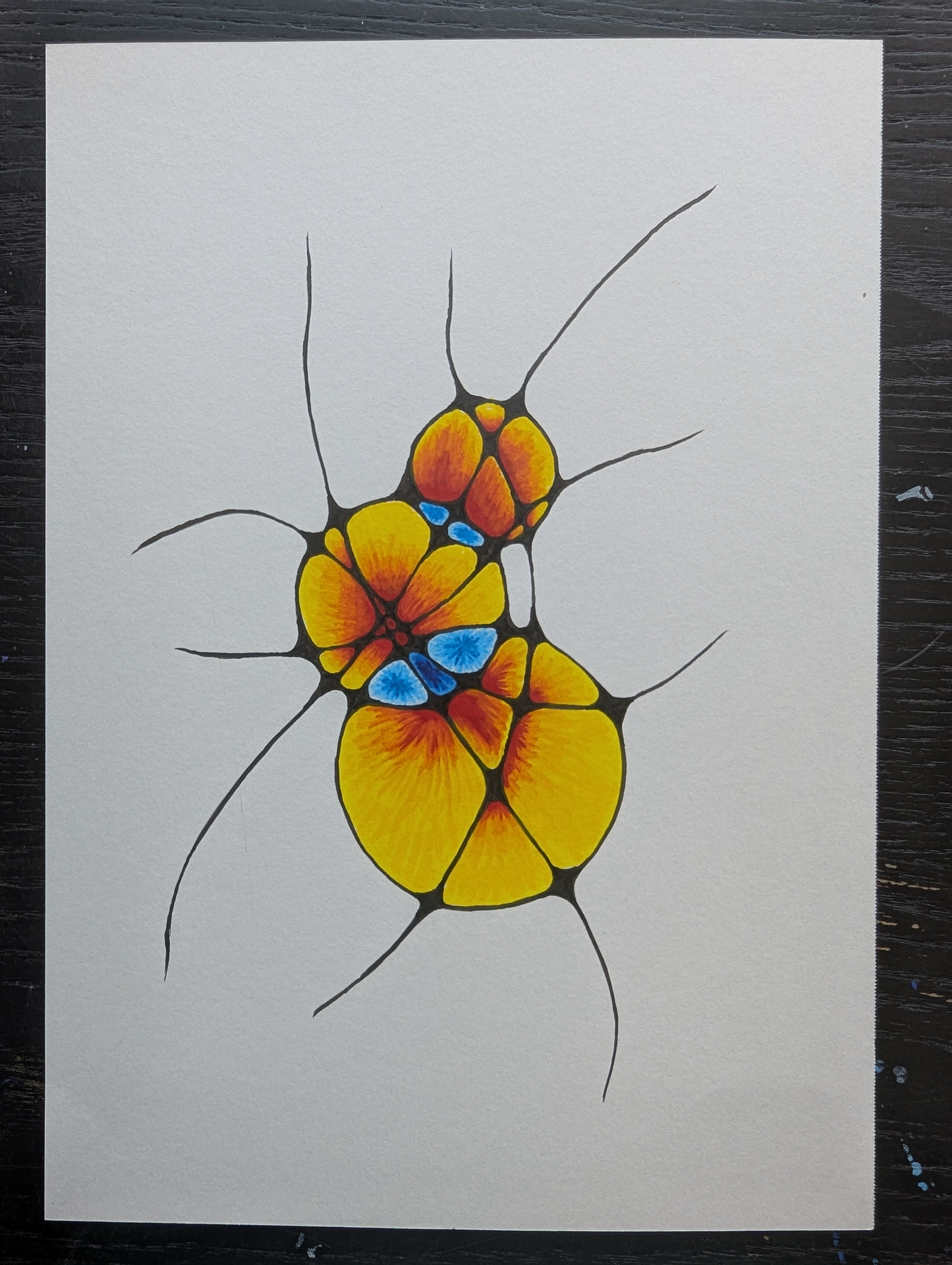 Sun Spot Final, Tombow pens