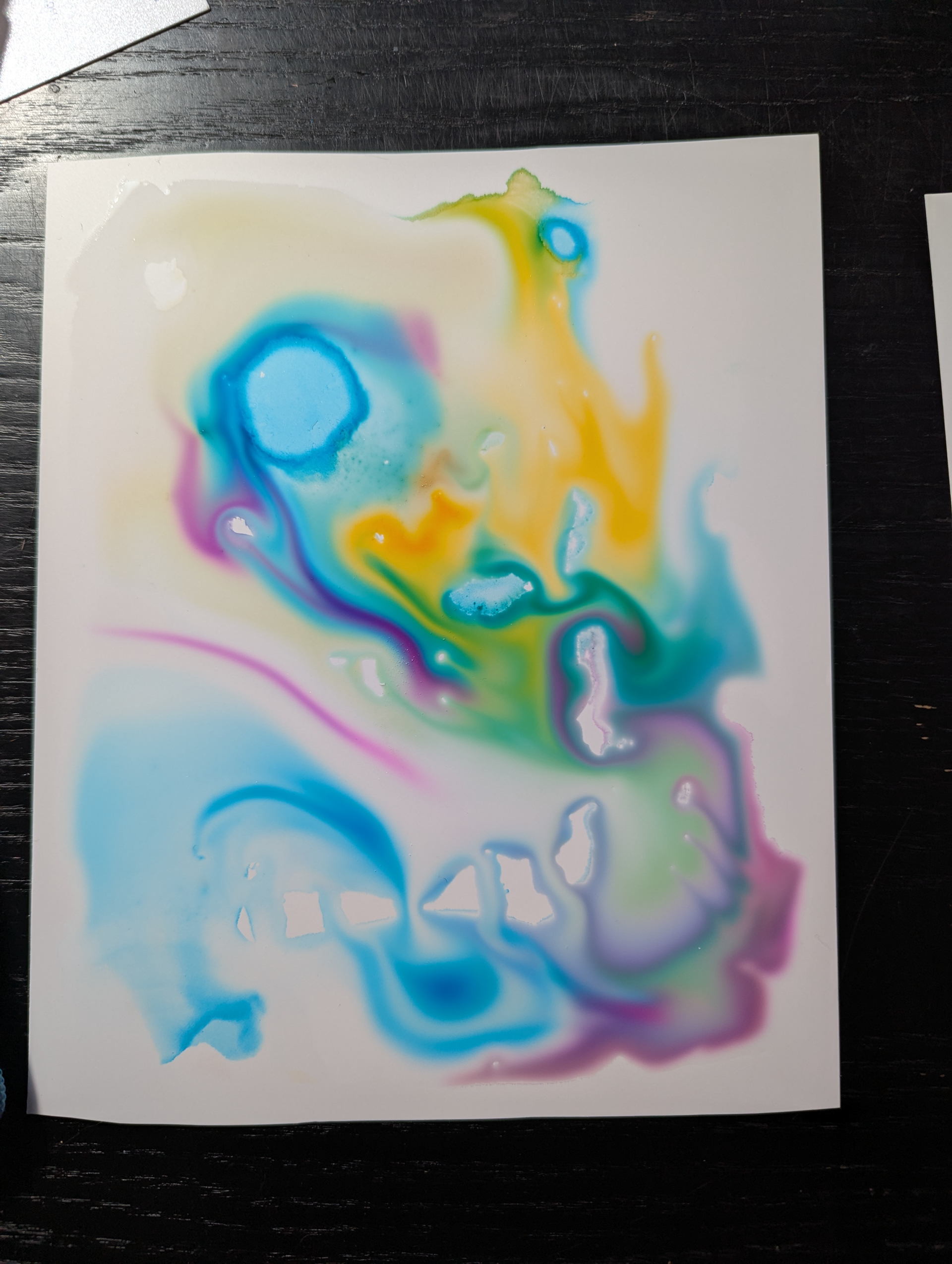 Acrylic ink on Yupo paper, still wet