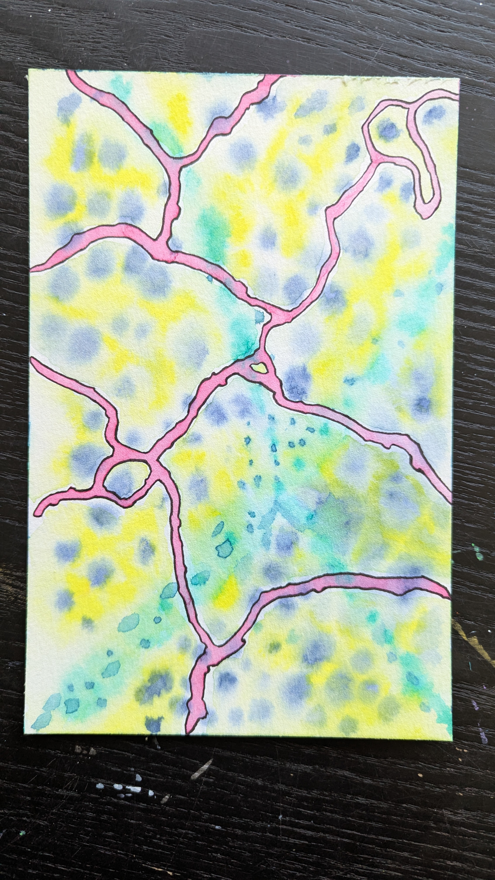 Untitled, Water Color, Brush pen