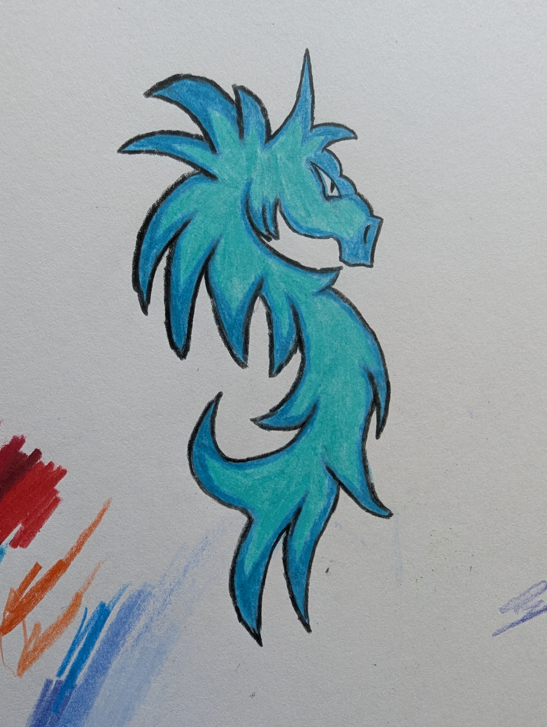 Untitled, Pencil Crayon