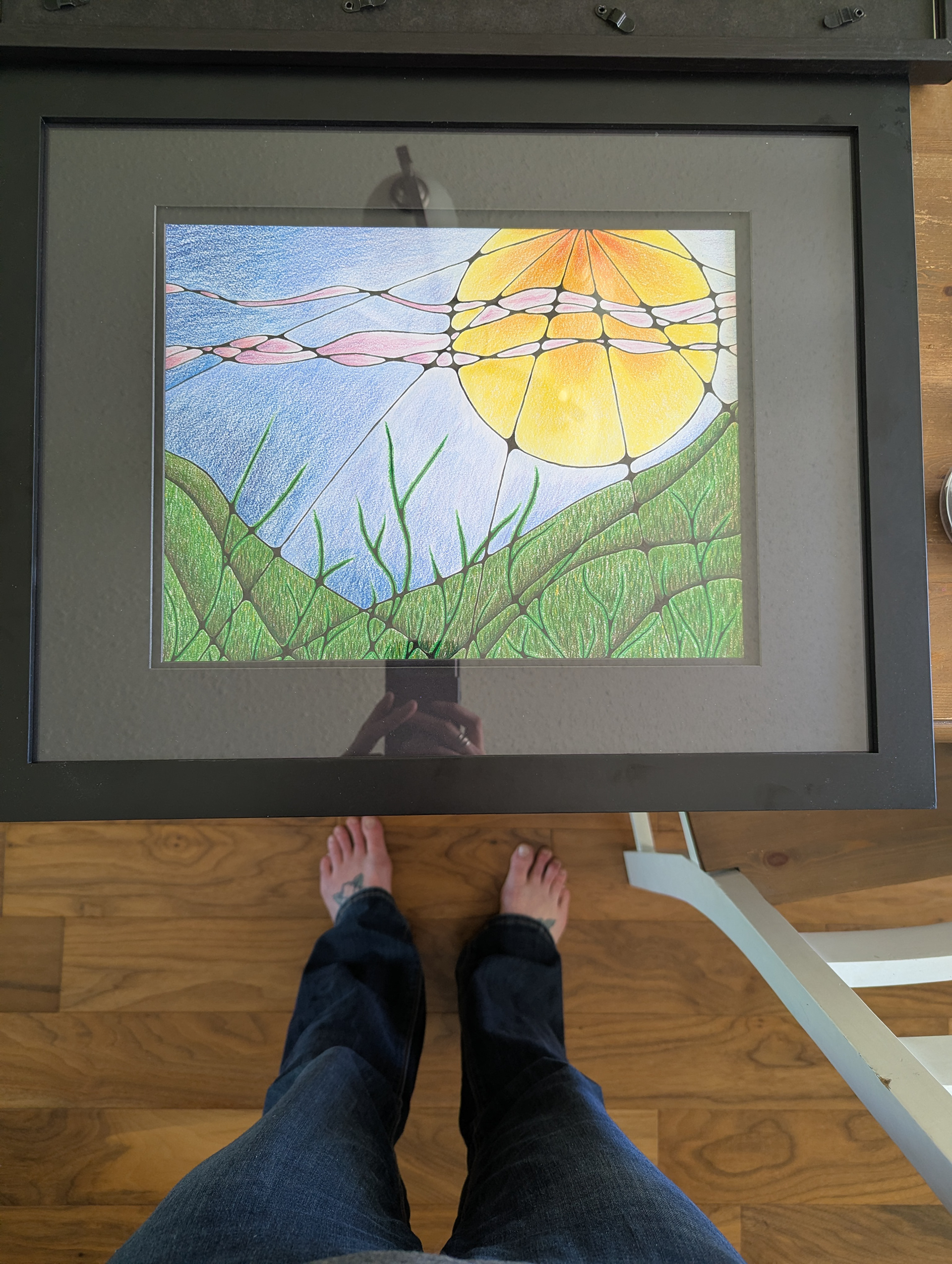 Dad WIP framed