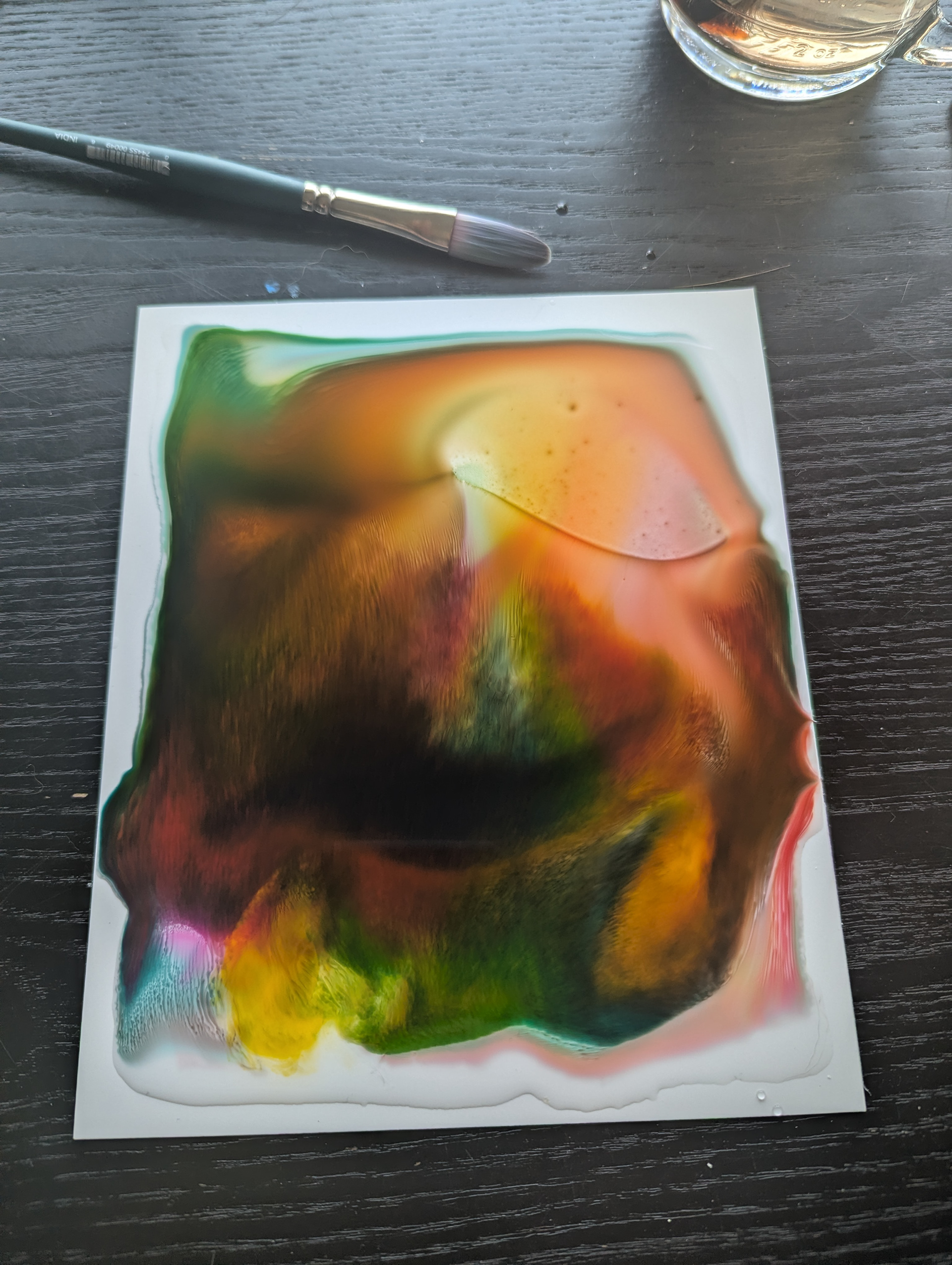 Acylic ink on Yupo paper, still wet