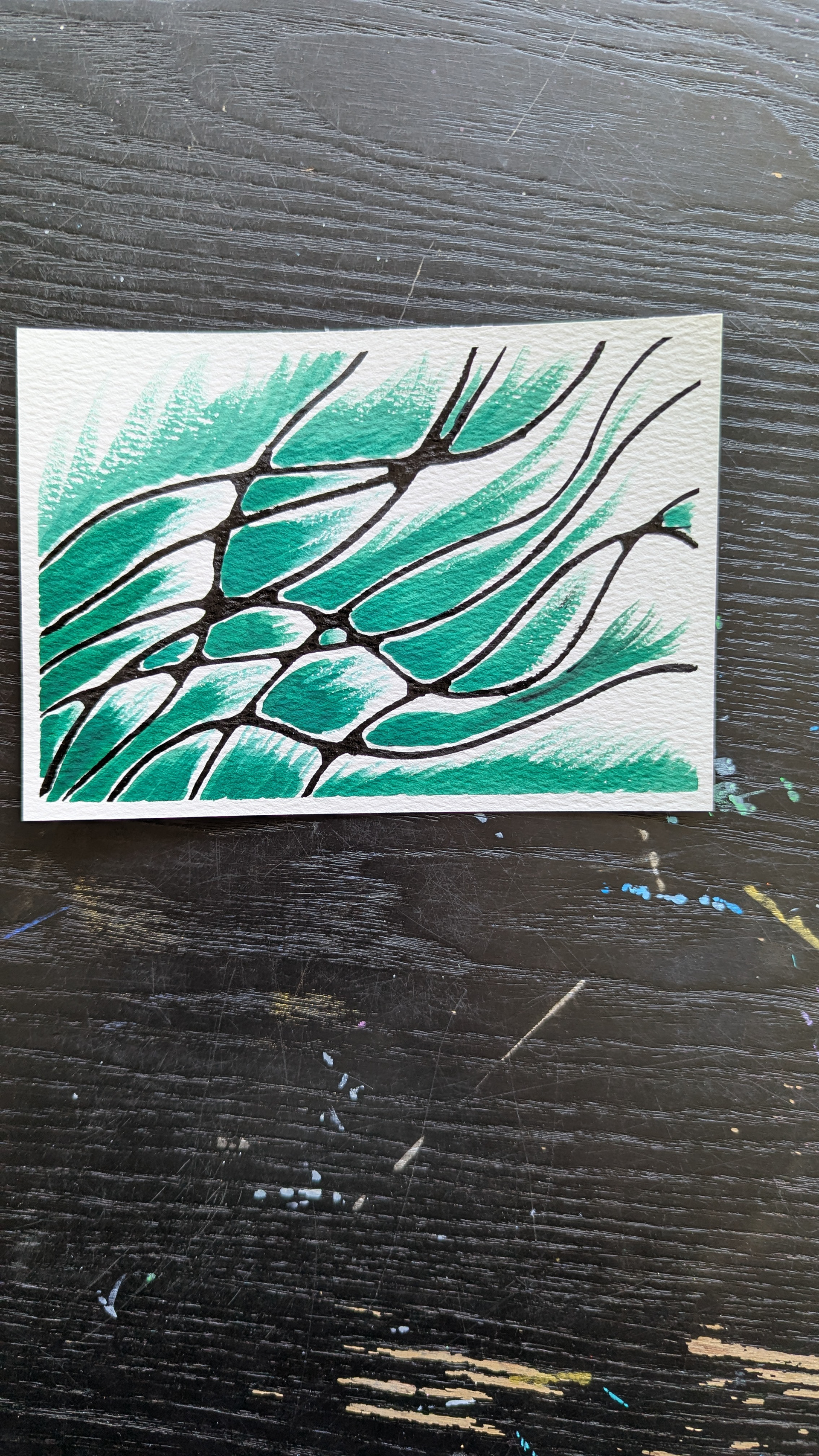 Untitled, Watercolor, Brush pen
