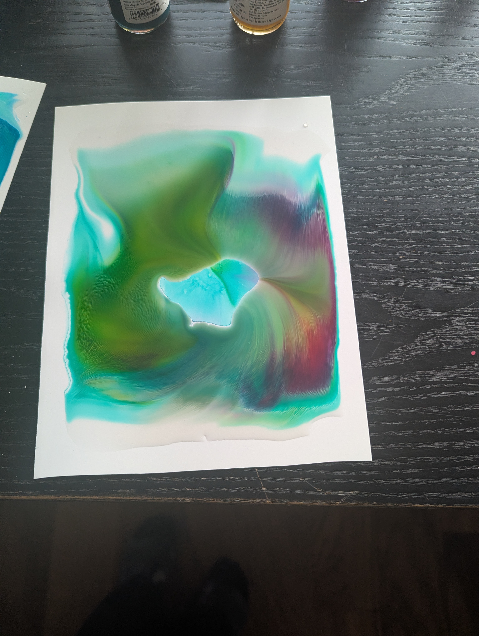 Acrylic ink on Yupo paper, still wet