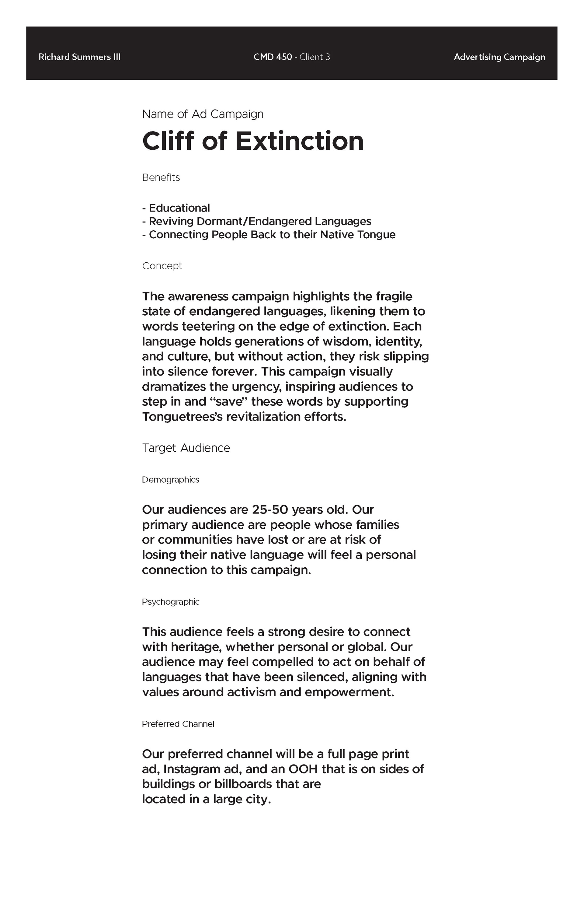 Campaign Brief