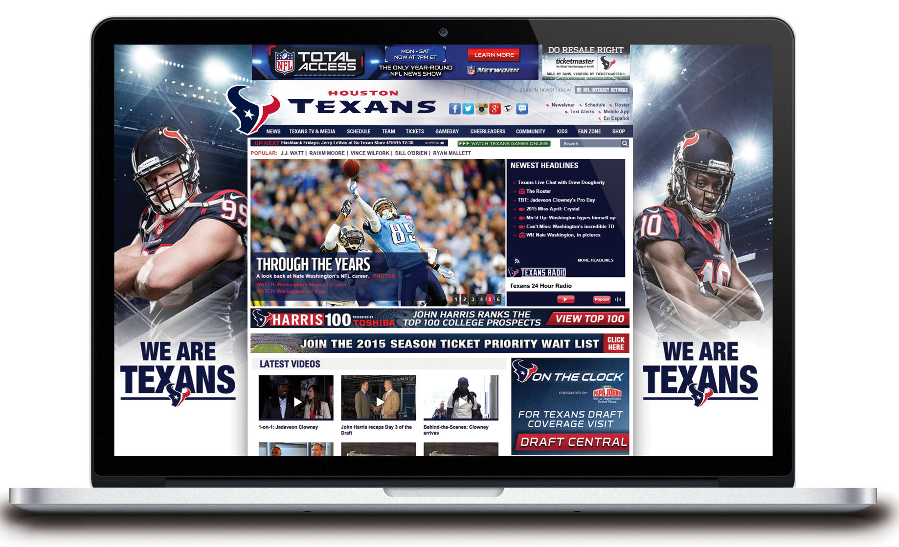 Chris McCrary - Houston Texans - Premium Seat Email