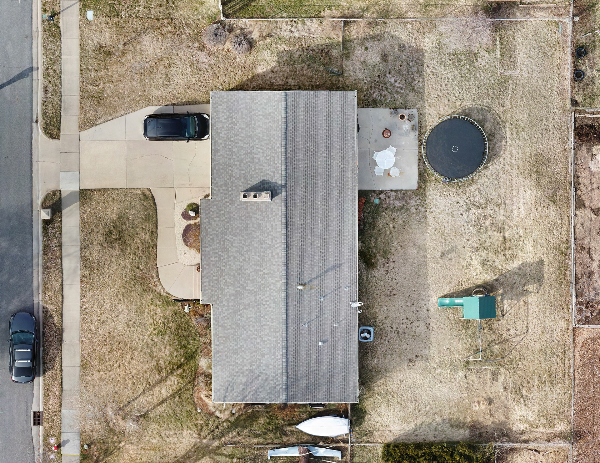 Residential orthomosaic photo for real estate