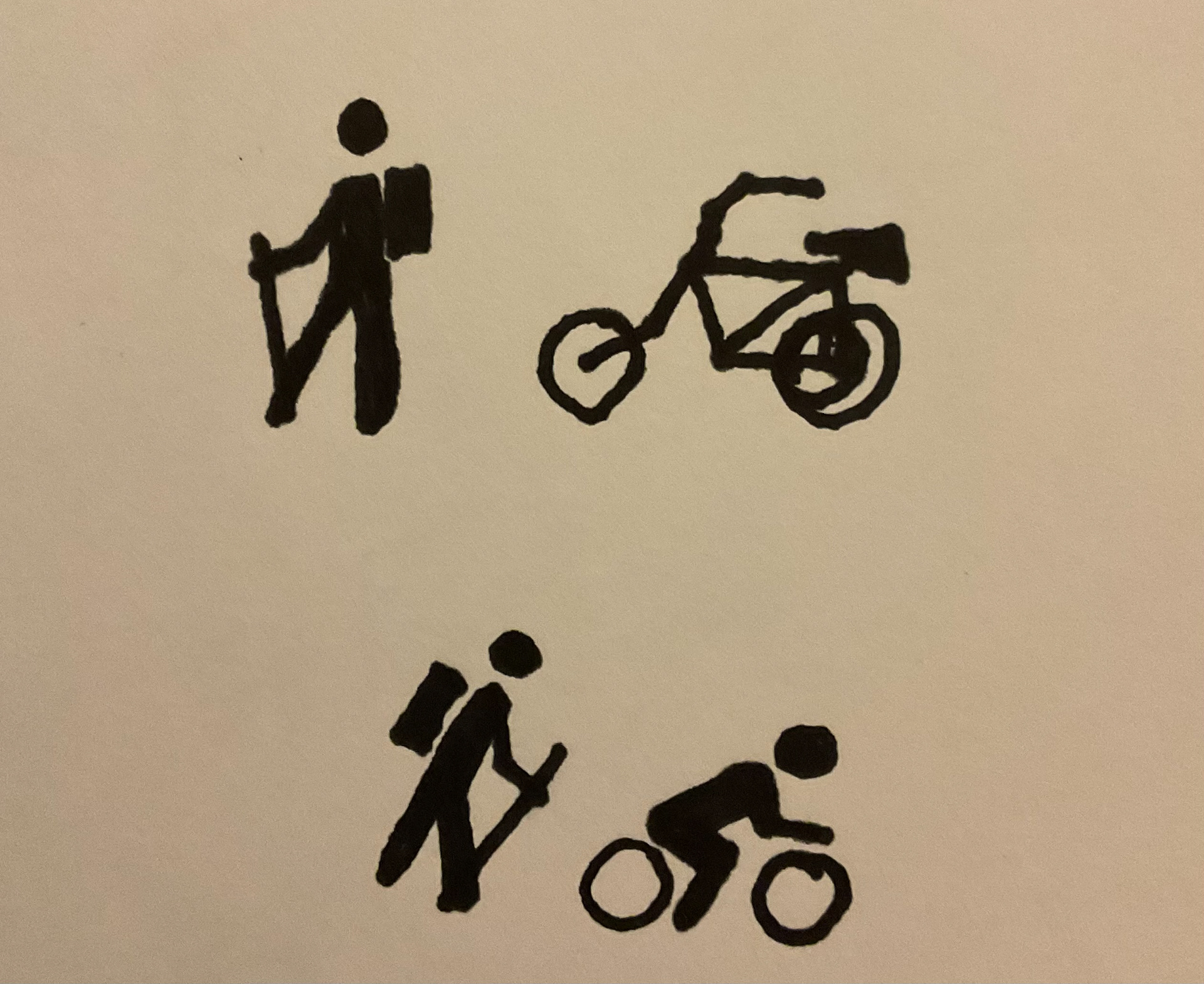Hiking/Biking sketches