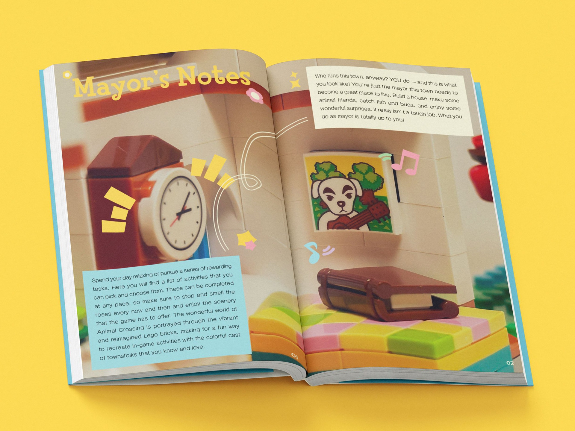 'Mayor's Notes' page spread.