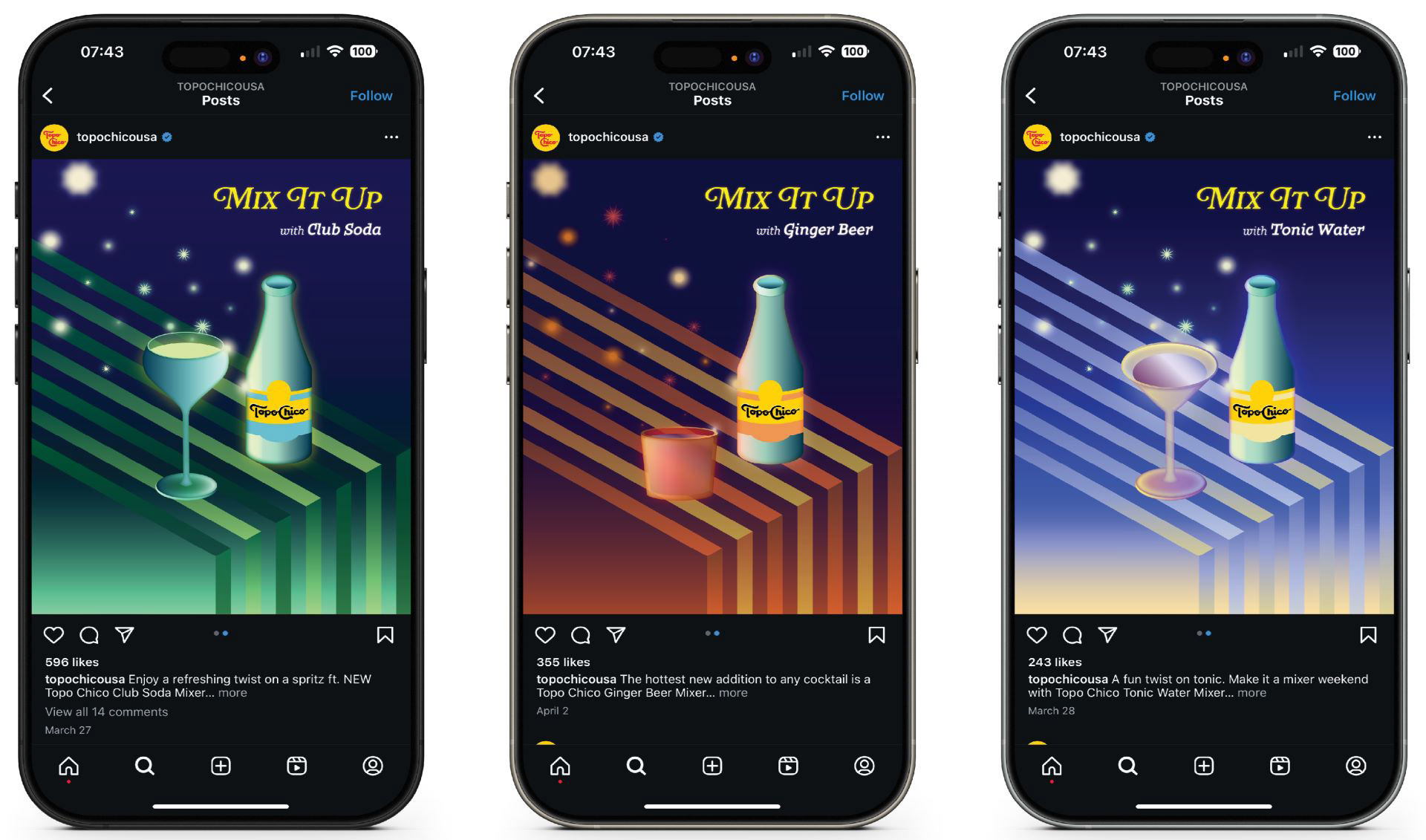 Social media posts mobile mockups.