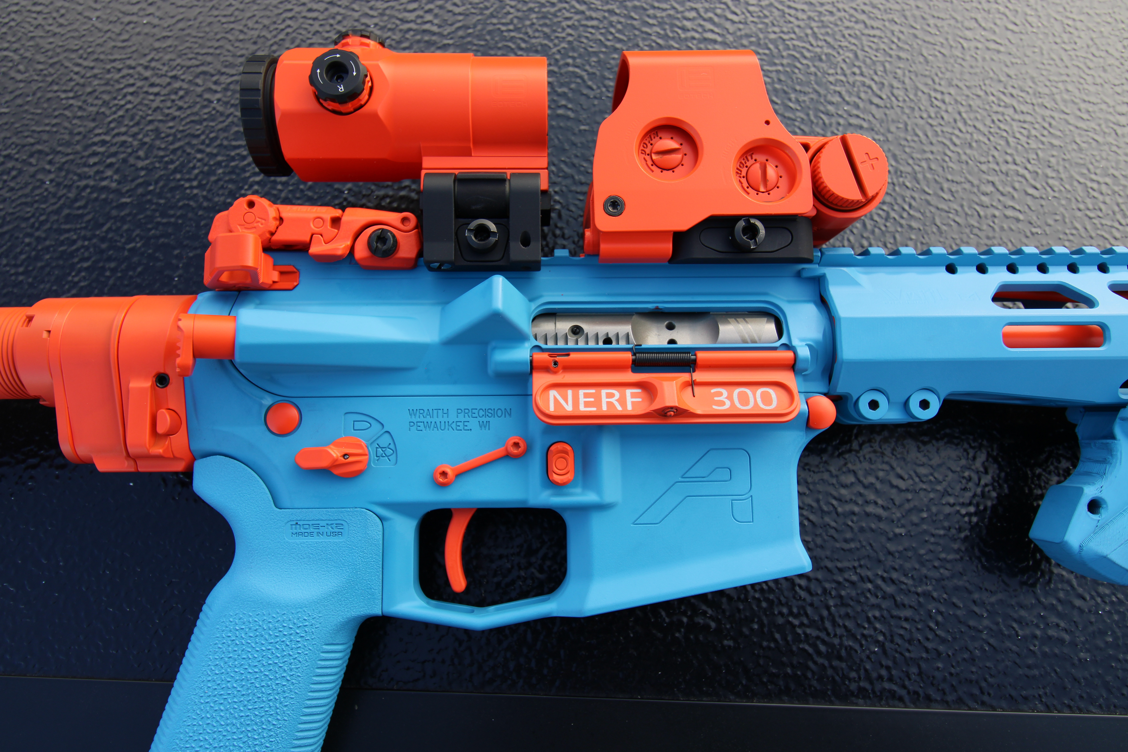 Wraith/Grage 300 BLK "Nerf" Pistol with Matching Optics