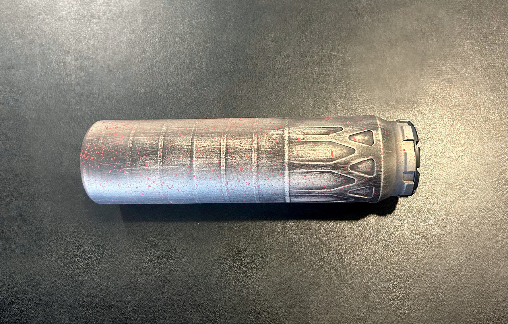 Piston-Driven Spartan AR, Custom Build and Cerakote, Suppressor Close Up