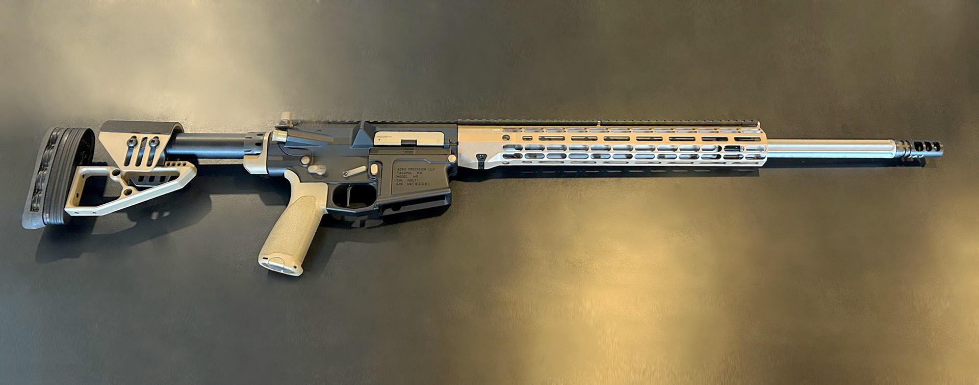 Custom Wraith Precision M5 AR10, FDE/Black, 6.5 Creedmoor