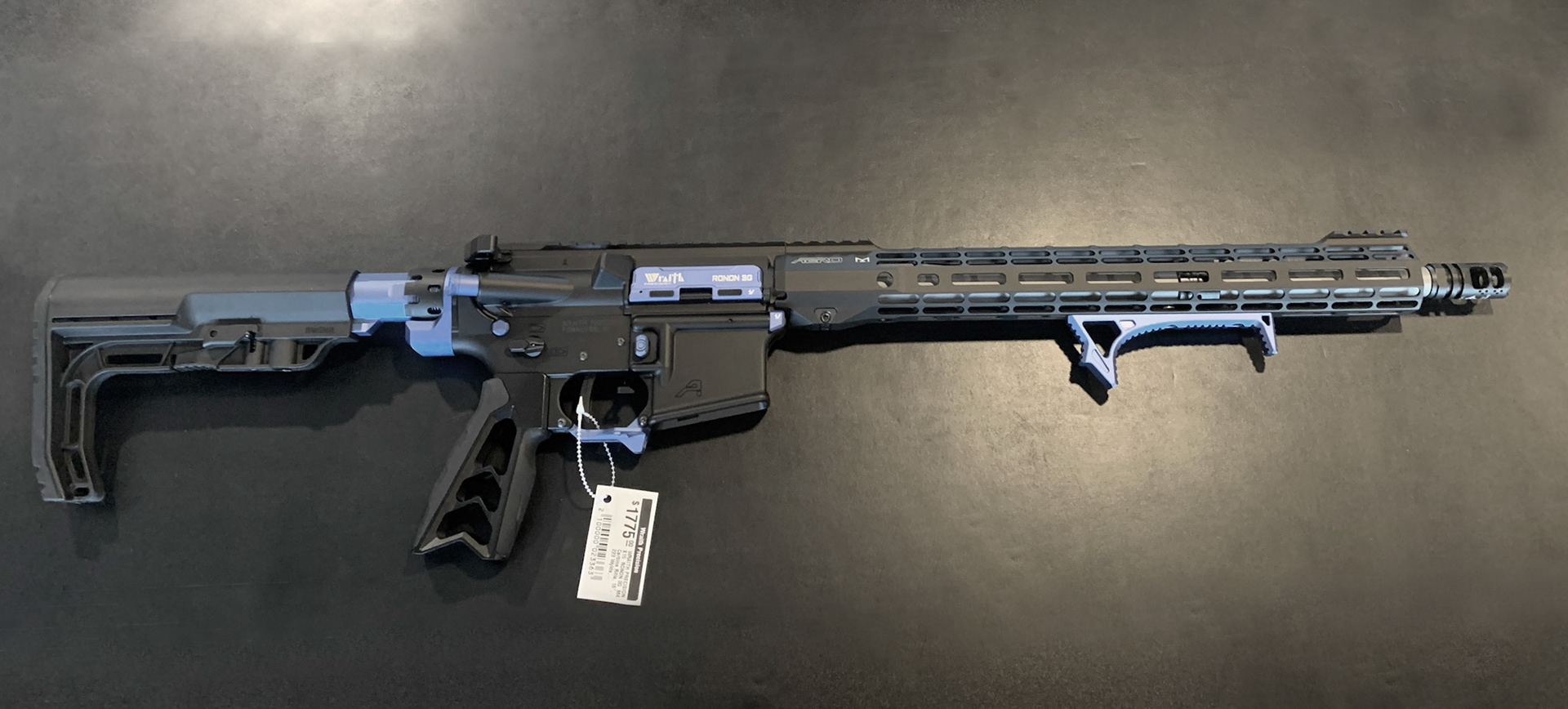 Wraith Precision Ronon-3G, a competition model in .223 Wylde, blue/black