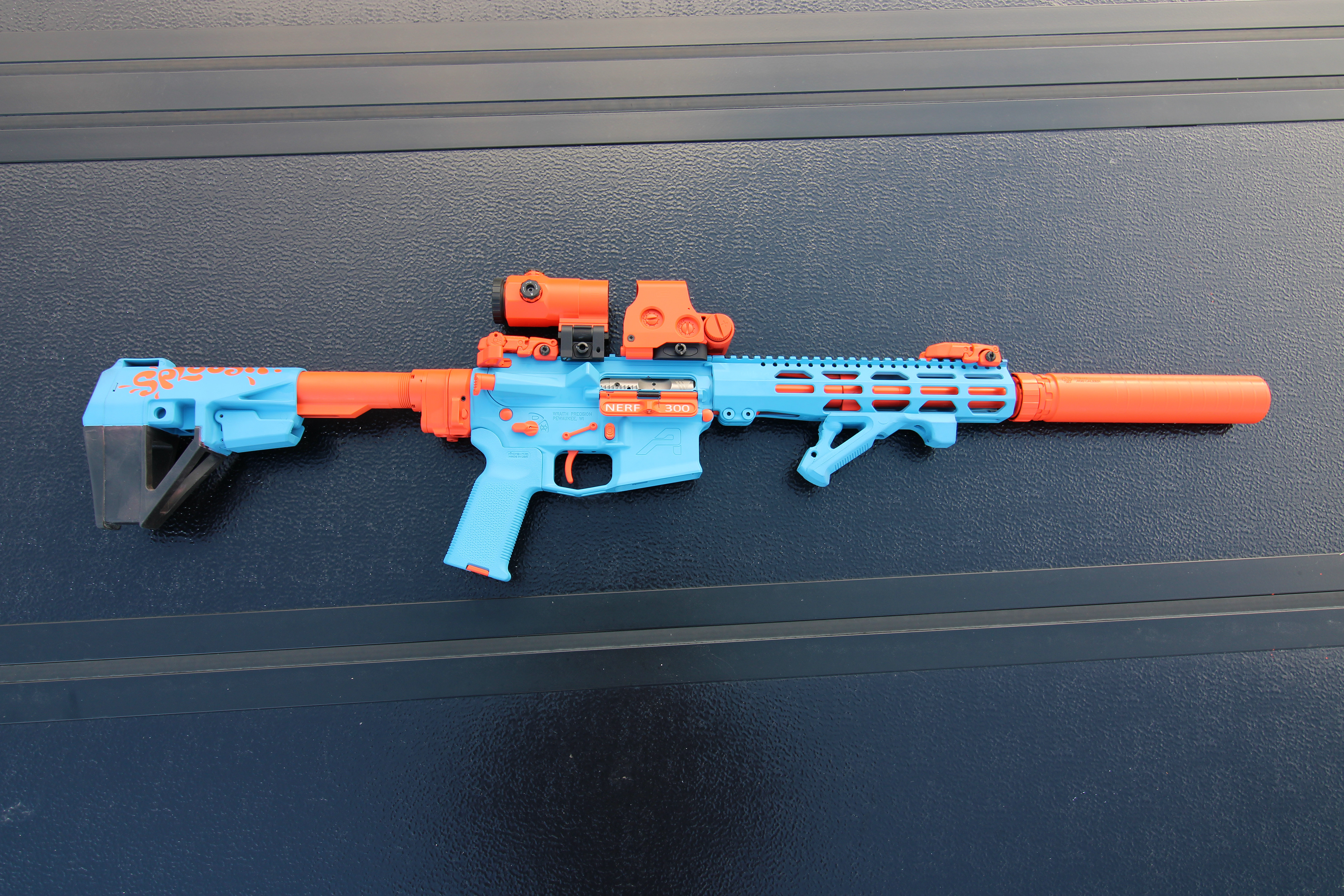 Wraith/Grage 300 BLK "Nerf" Pistol with Matching Optics