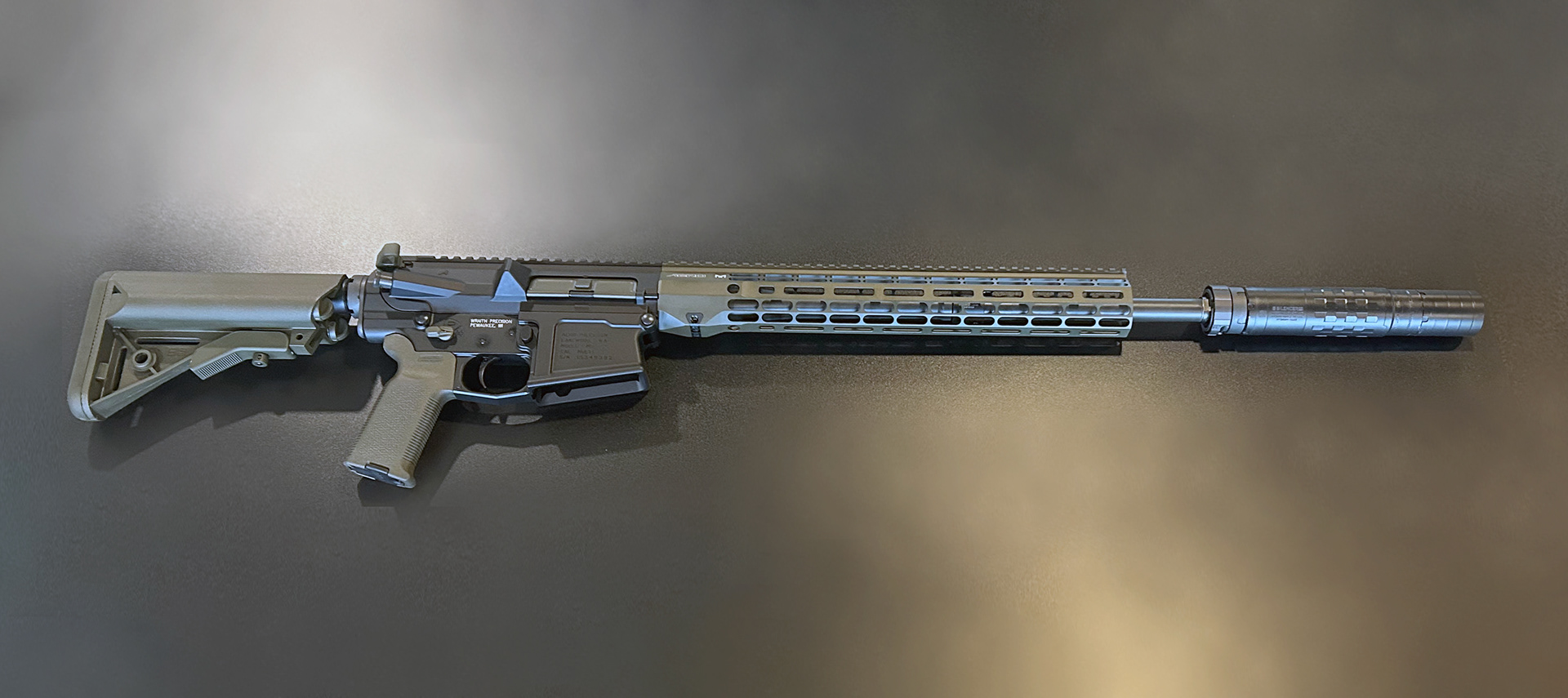 Wraith Custom AR10 - Black/ODG with Suppressor