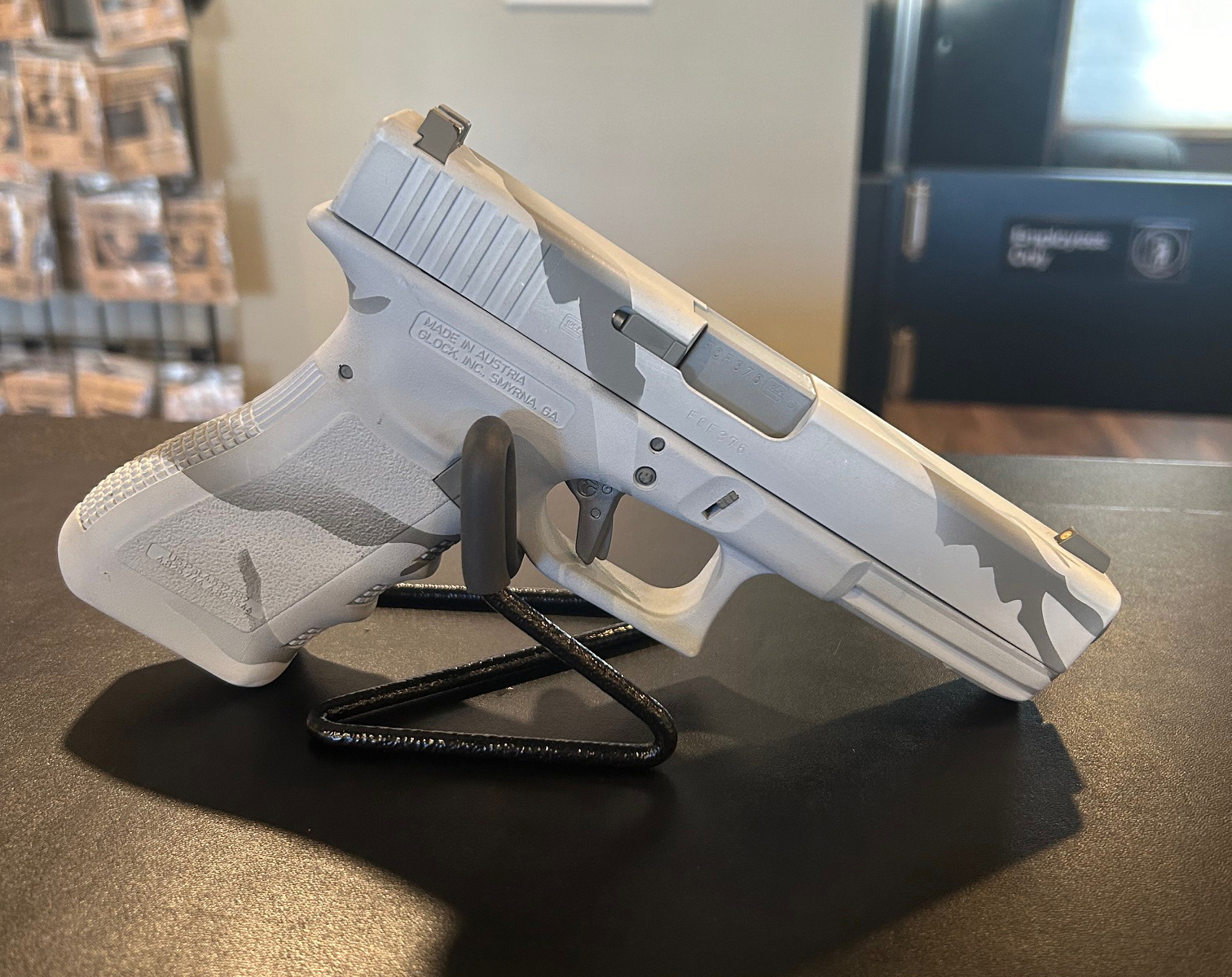 Glock G22 G3 in Winter Camo Cerakote