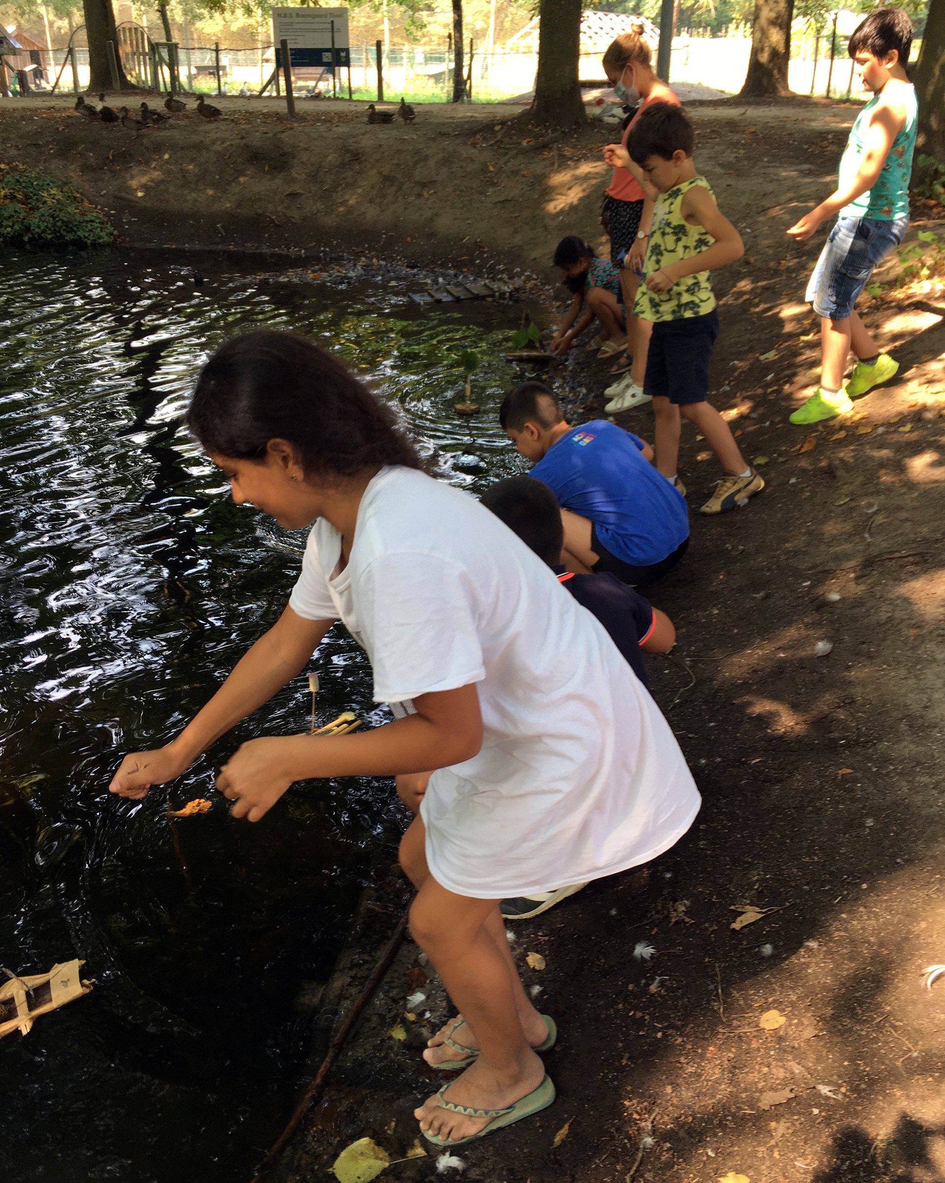 launching their boats in the water