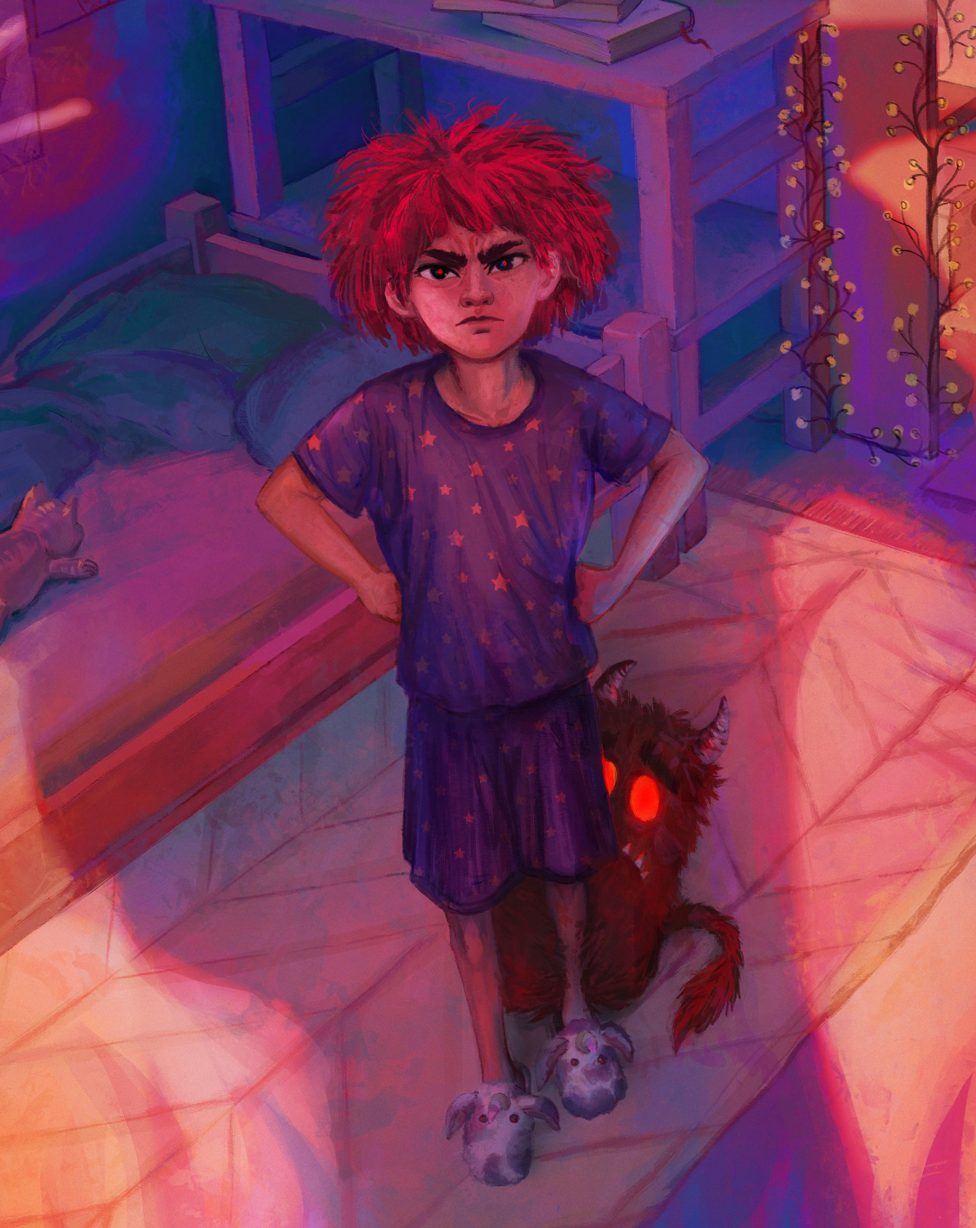 detail: sierra and her monster
