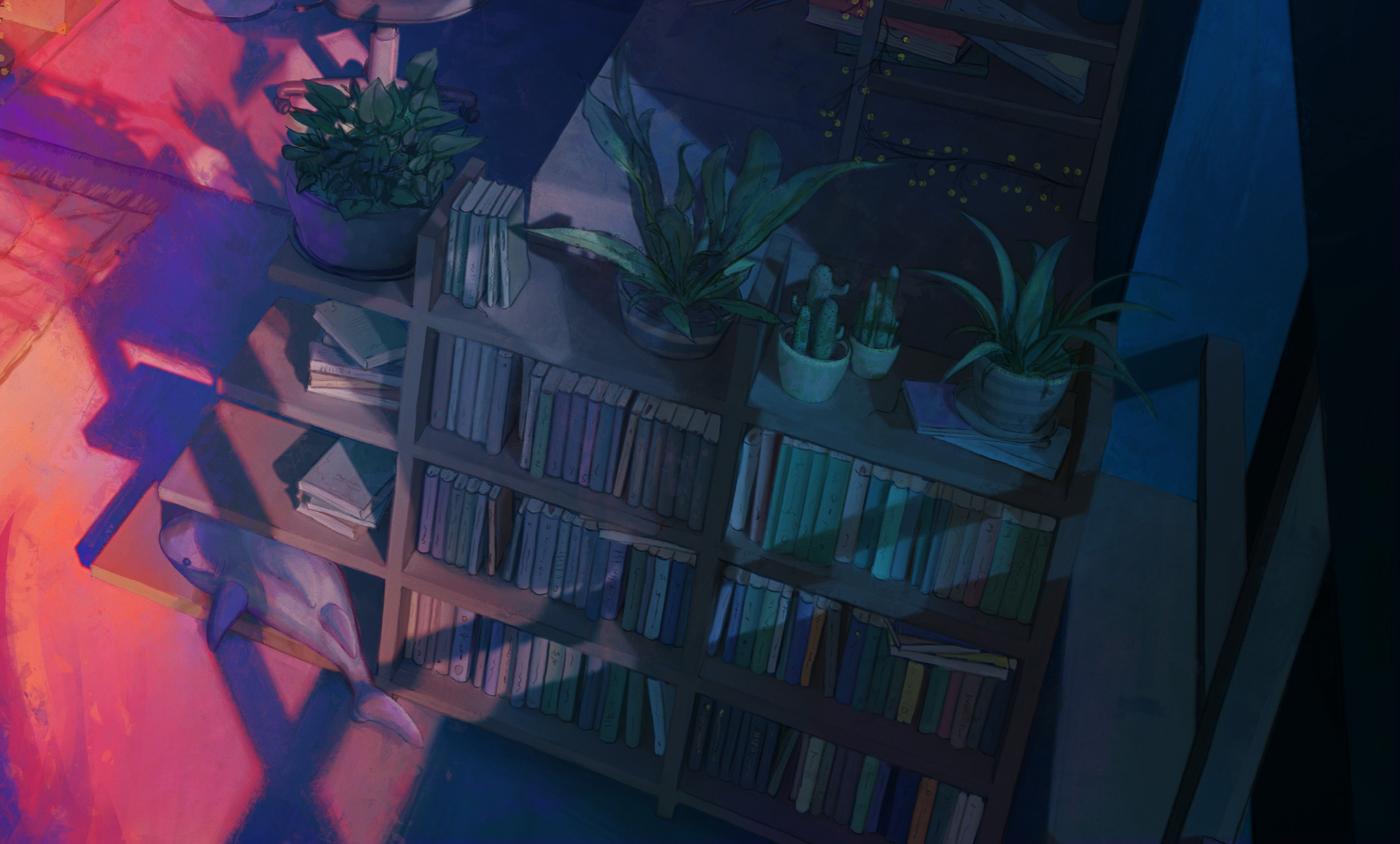 detail: plants/shelf
