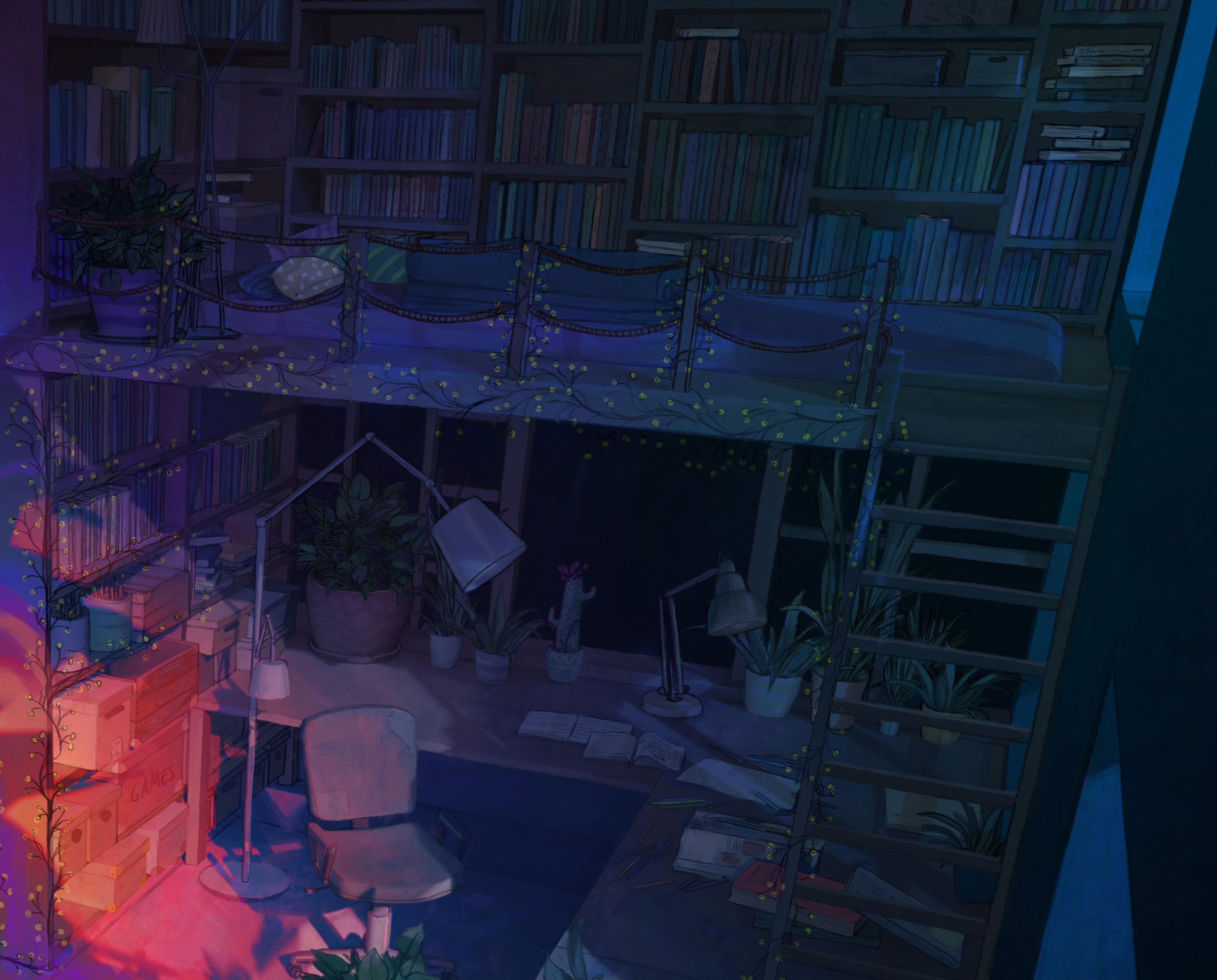 detail: loft/desk