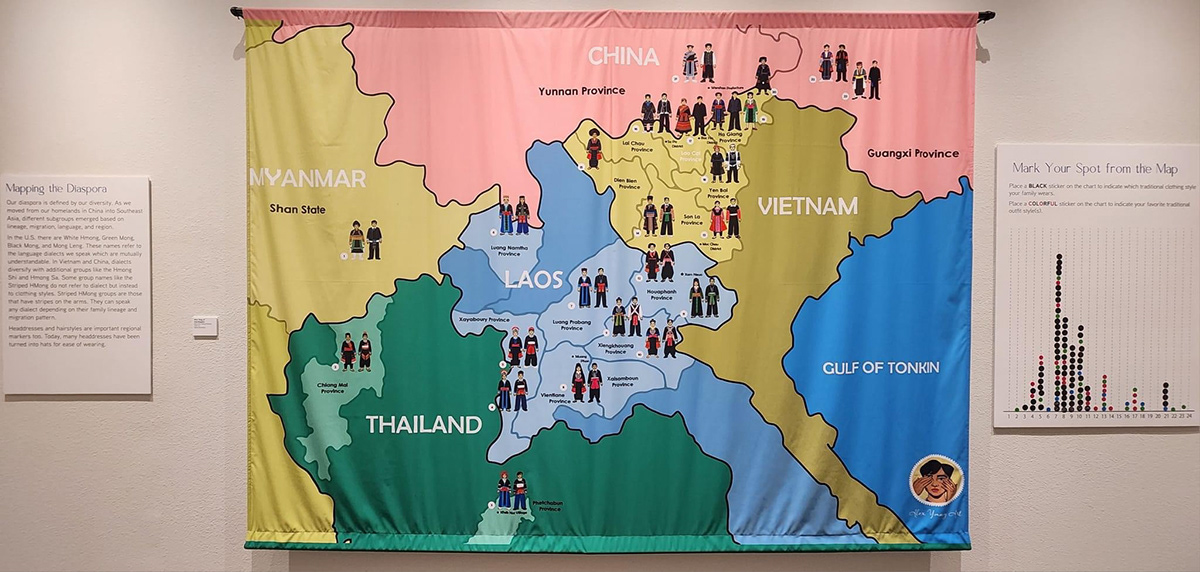 Alex Yang Art - Map of the Hmong Diaspora