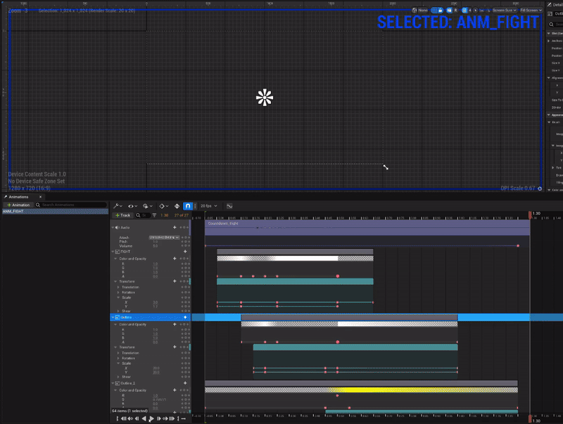 Fight Text Animation