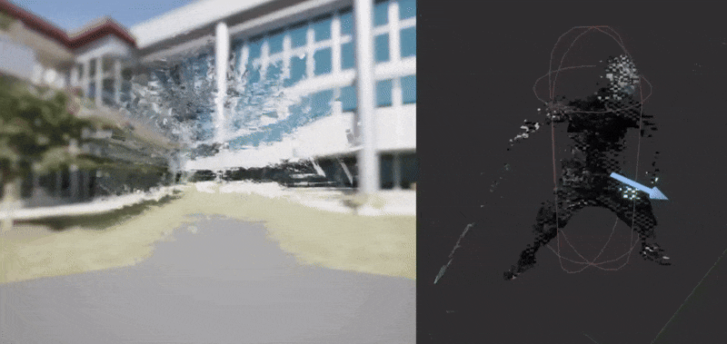 Glitch Material over Character