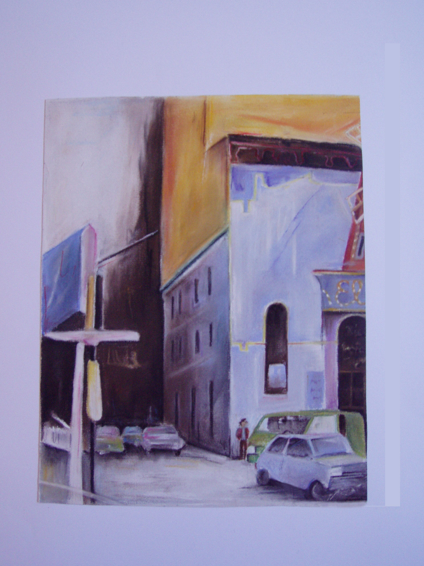 2003 / DIN A3 / Zeichenkreide auf Samtpapier / Frei abgemalt von Vorlage (Original-Kopie)