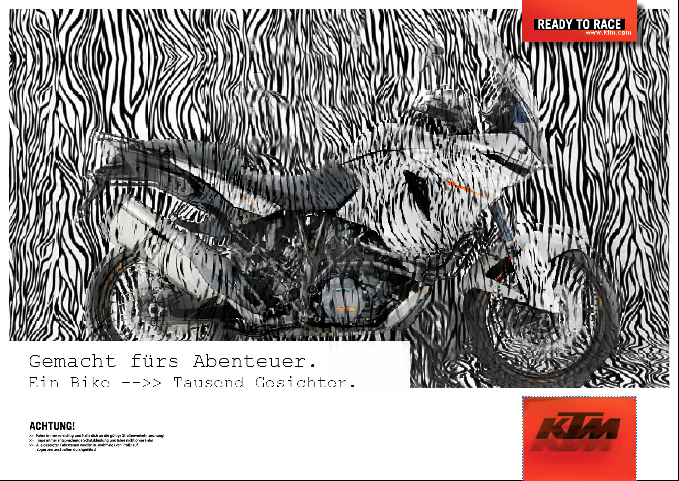 Idee: Anzeige in z.B. drei Varianten (Zebra, Tiger, Leopard..)