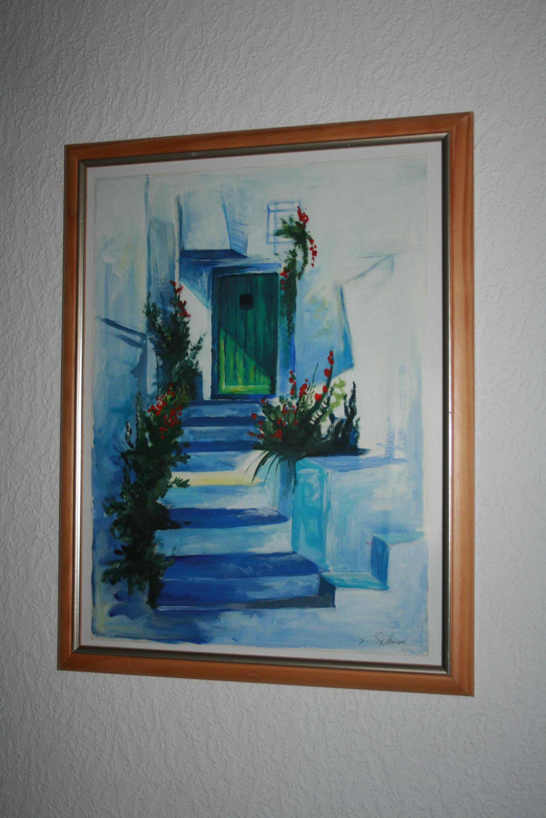DIN A3 Acryl / Frei erstellte Kopie einer Malerei v. Postkarte / 2000 