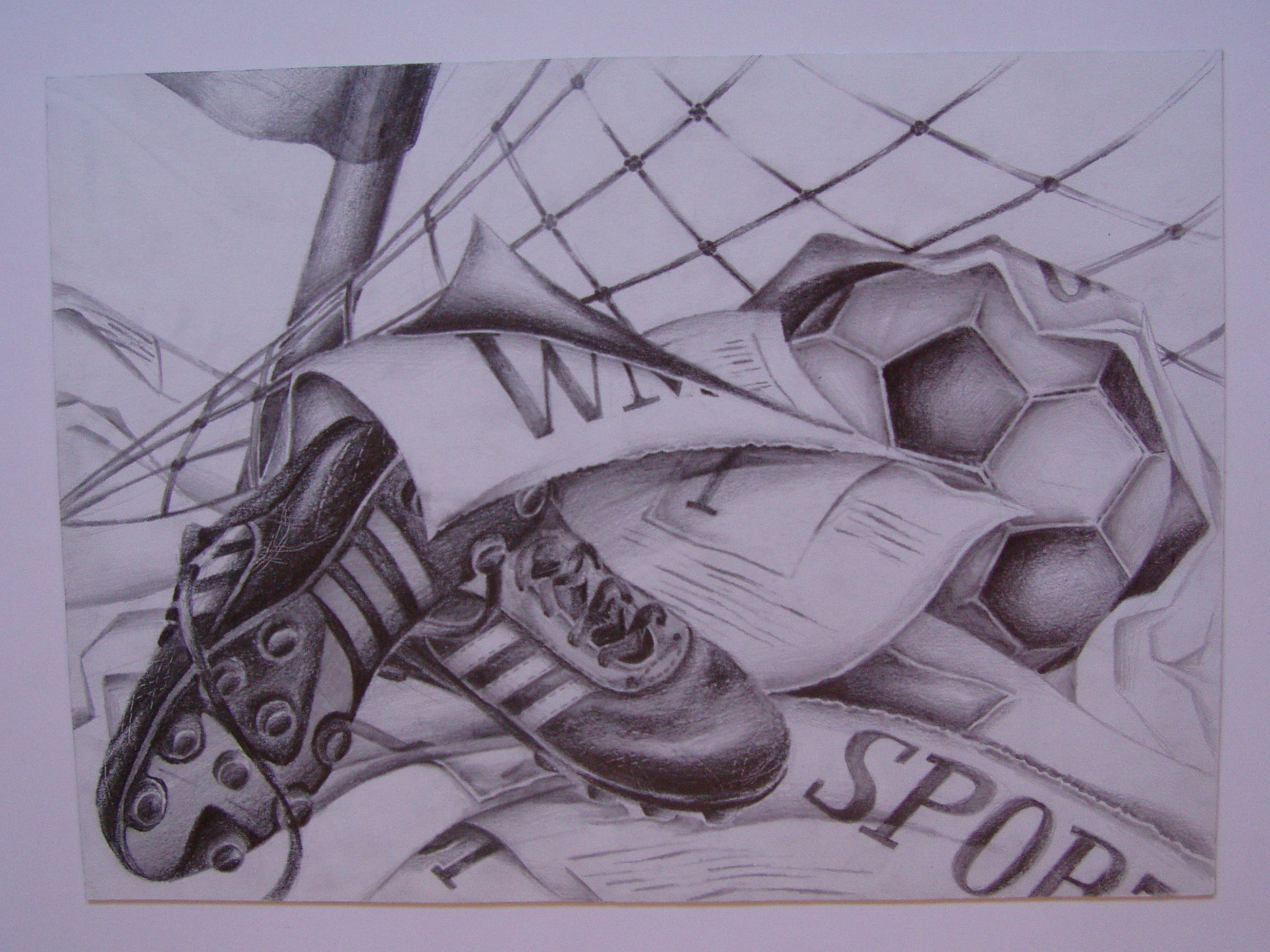 1995 / DIN A3 Stillleben / Bleistift / Freie Arbeit