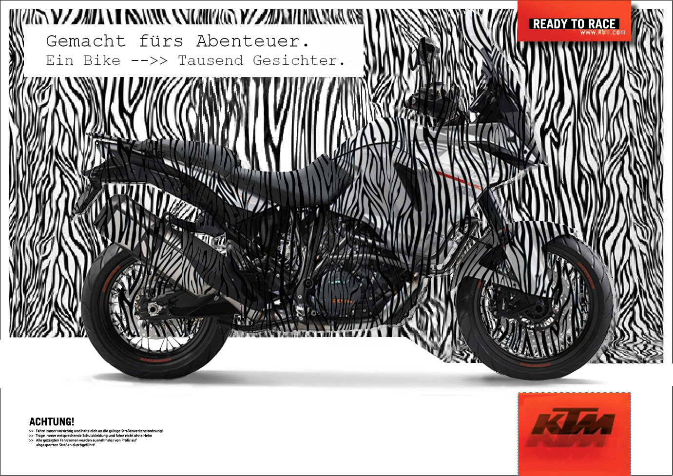 Idee: Anzeige in z.B. drei Varianten (Zebra, Tiger, Leopard..)