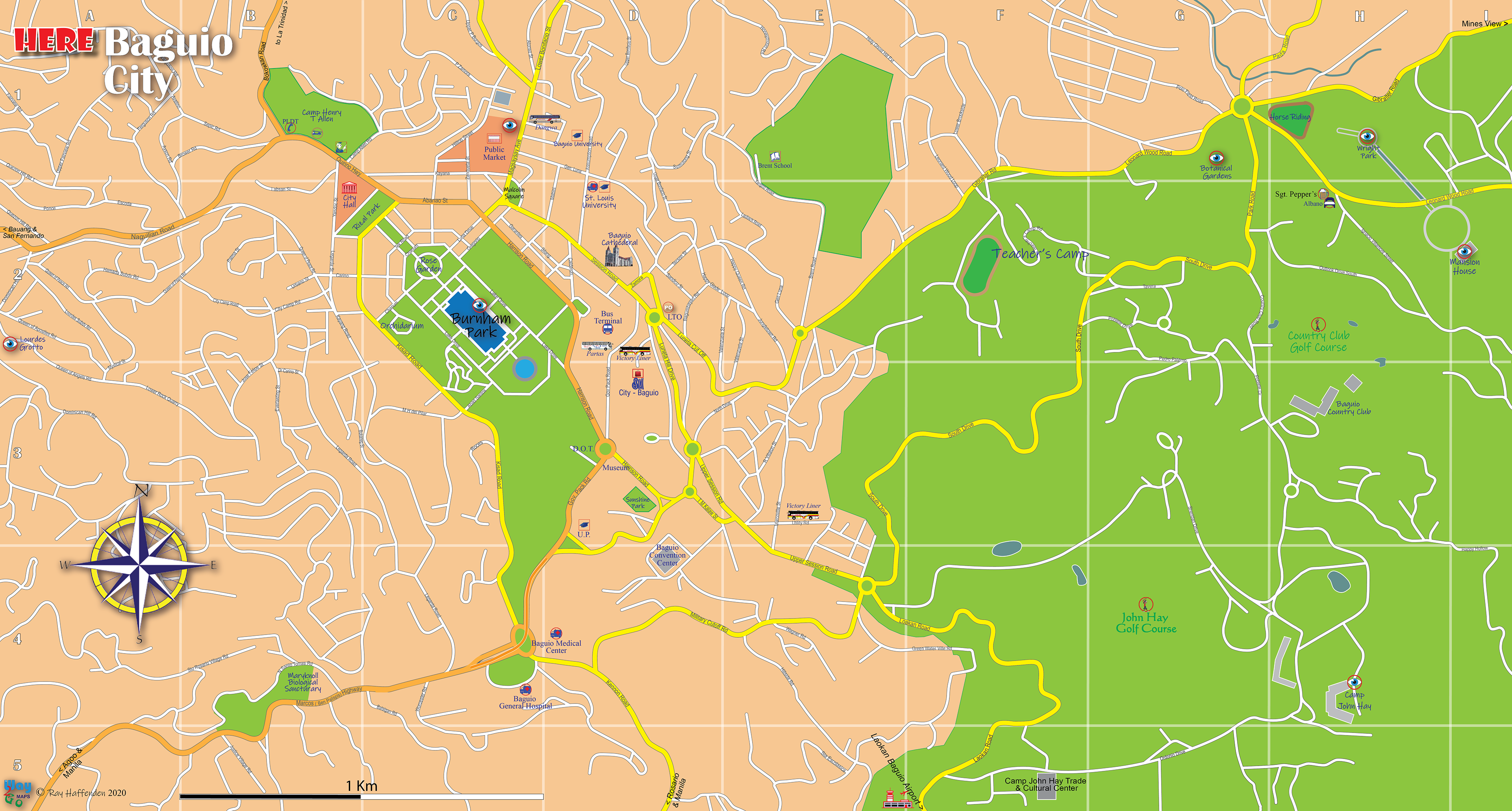 Map of Baguio City