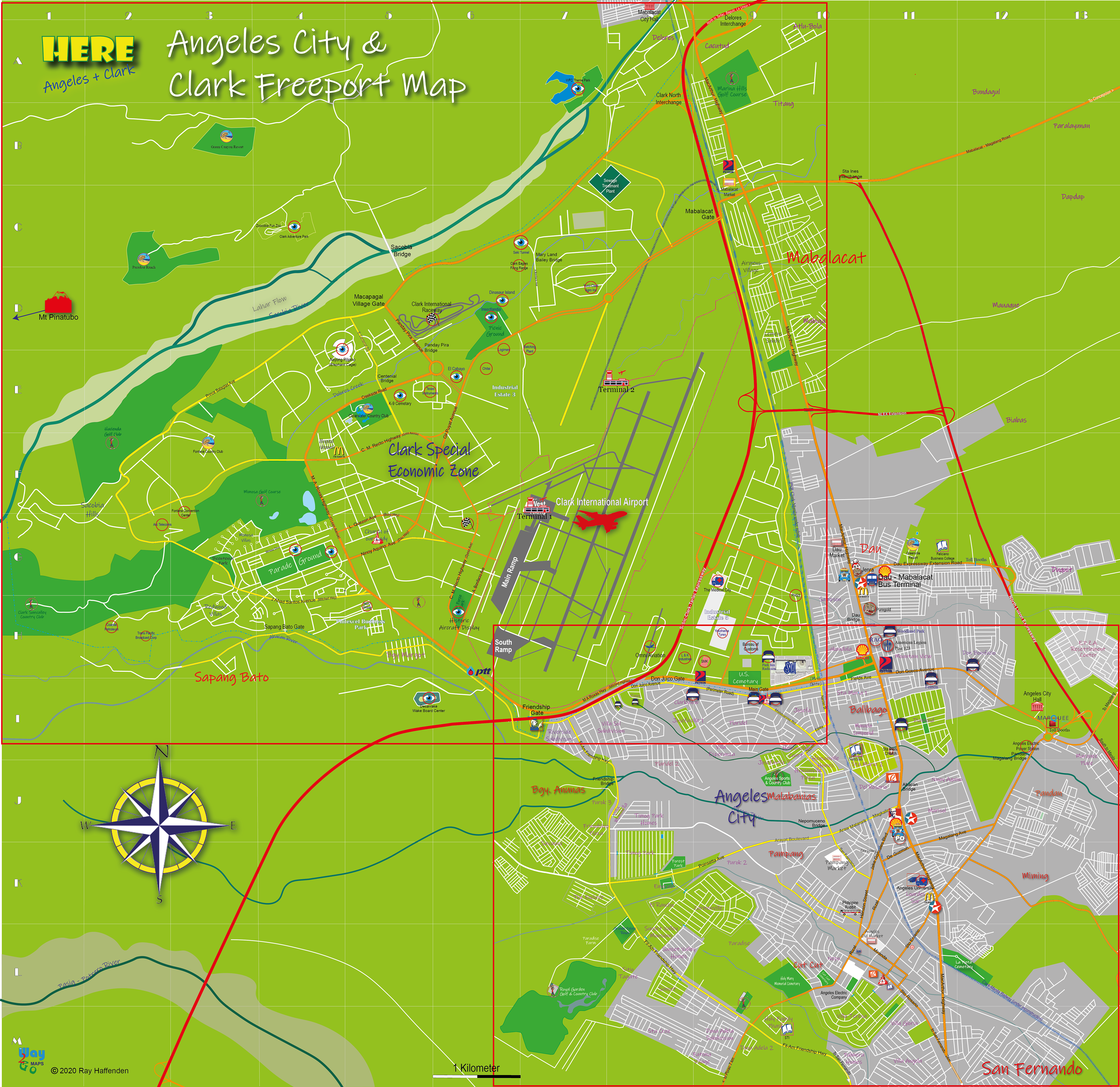 Clark & Angeles Map