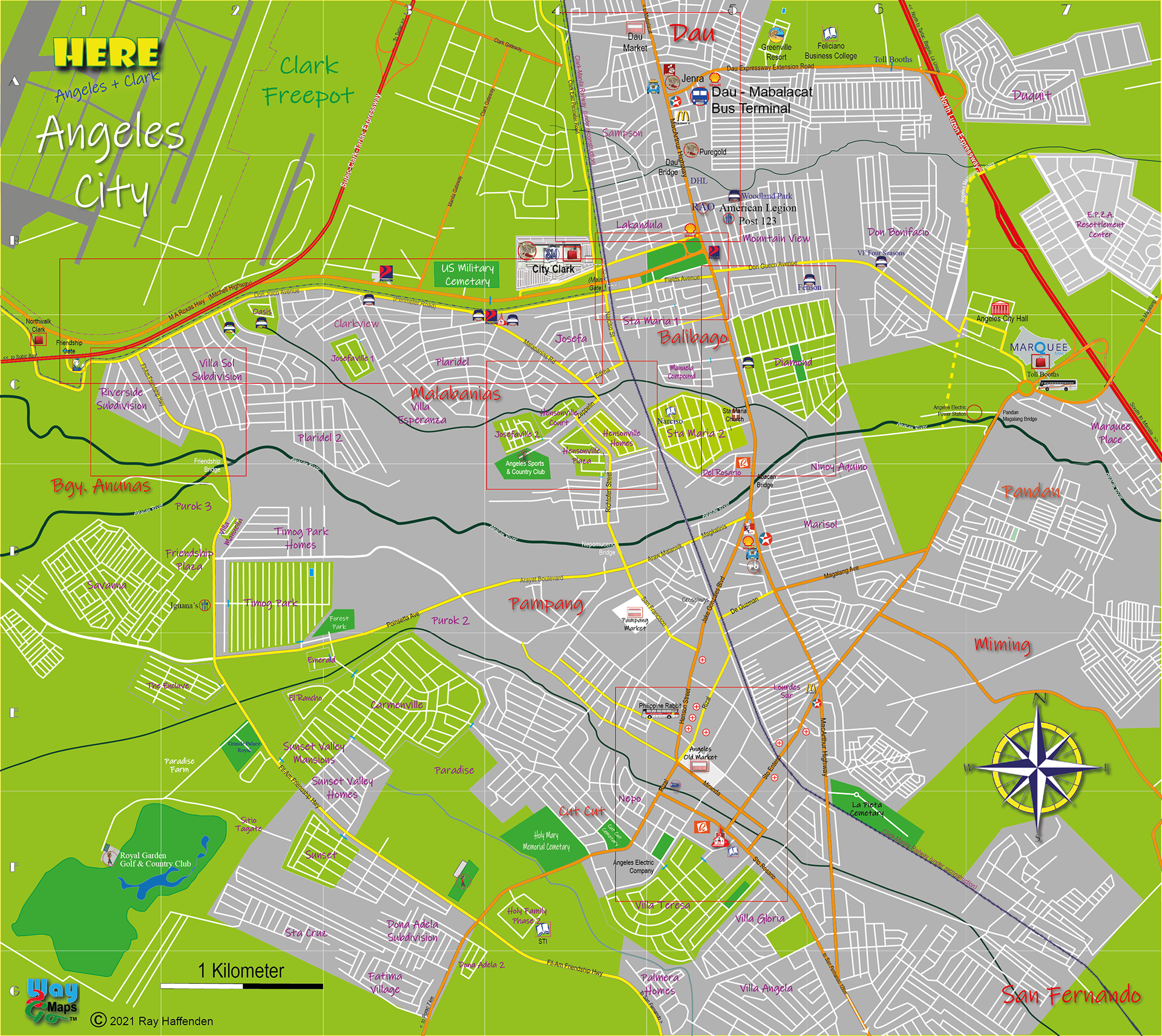 Angeles City Map