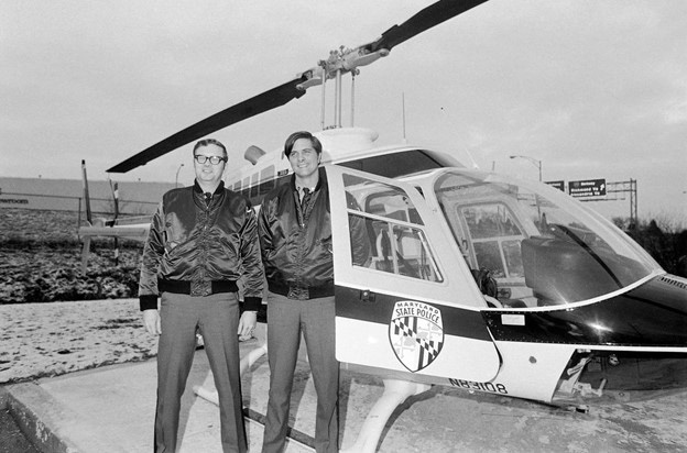 MSP pilots Donald Sewell and Lewis Saffran, 1974