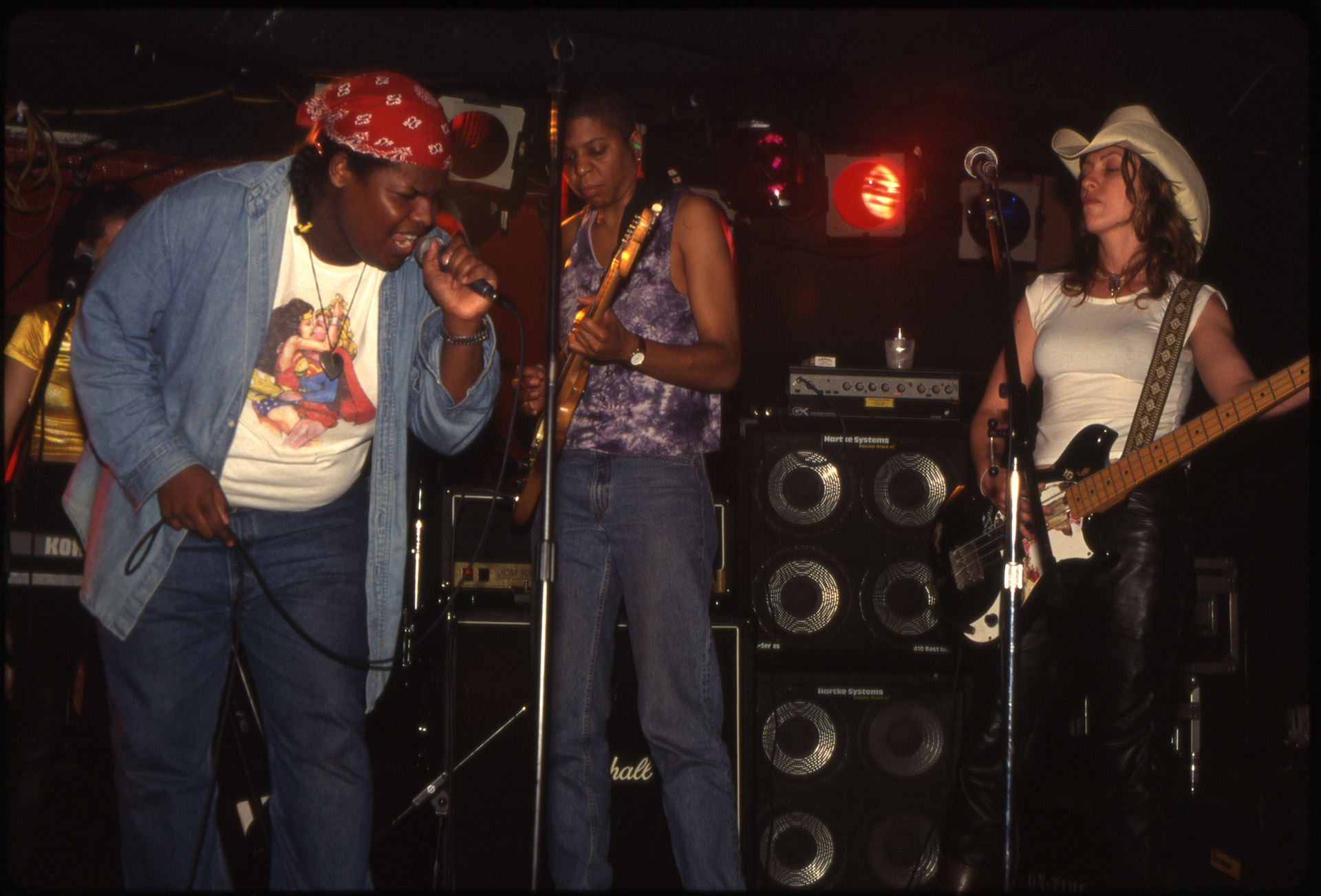 Fraggle Rock House Band, Lambert on vocals, Tia Sprocket on bass,