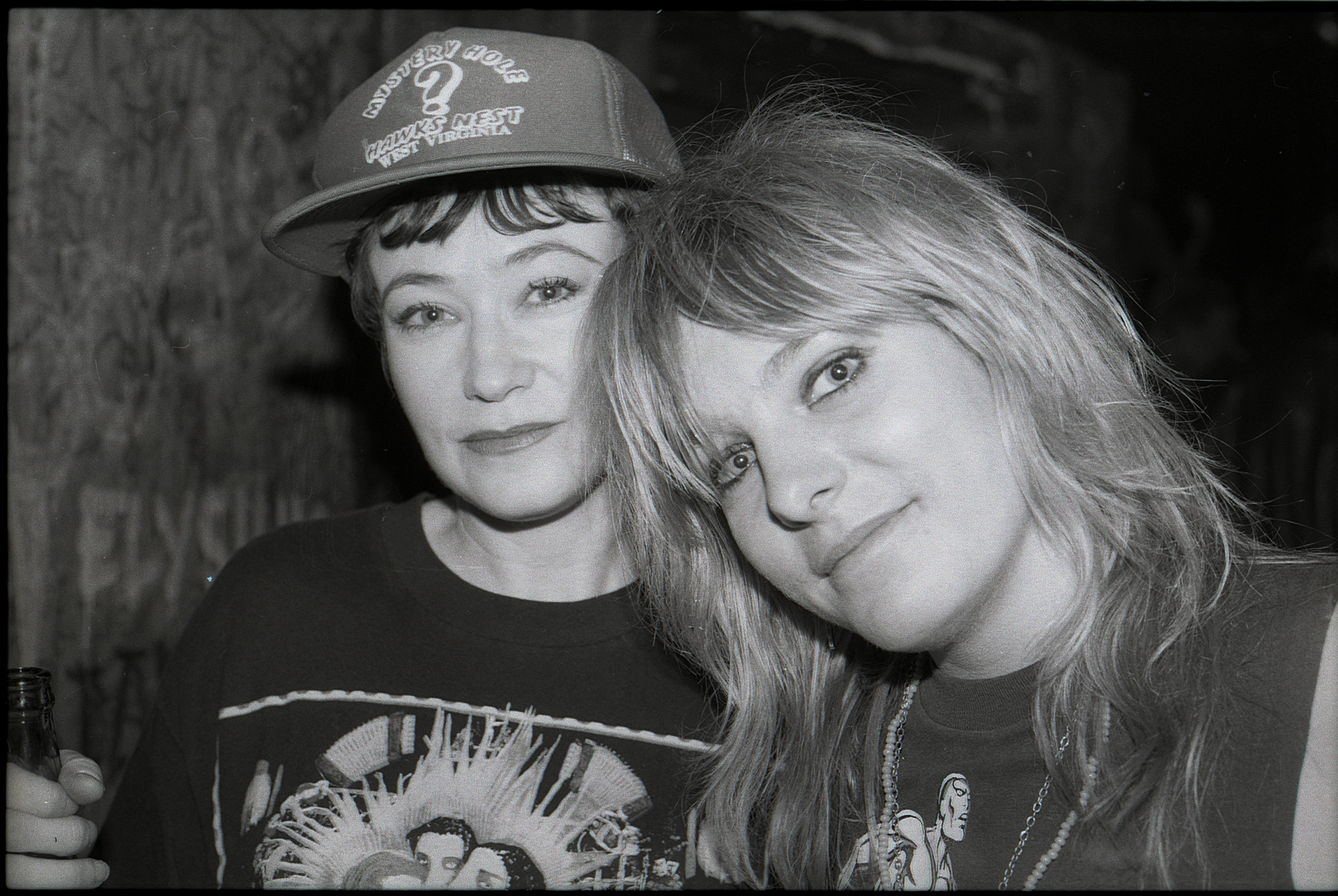 Ann Magnuson of Bongwater with Andrea Big Mama Freak at CBGBs early 90s